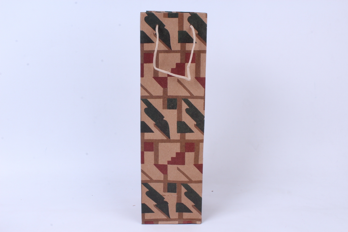 сумка крафт &quot;мужские&quot; под бутылку ассорти 10x10 h=36cm  (12 шт/уп)  10409-20-n