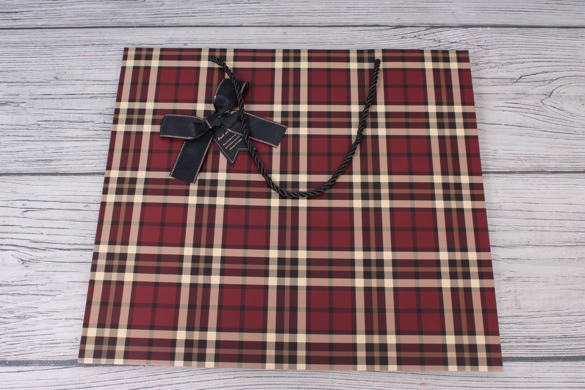 Сумка Люкс 35*32*15 бордо "burberry" (12шт/уп)  L621 Цена за 1шт