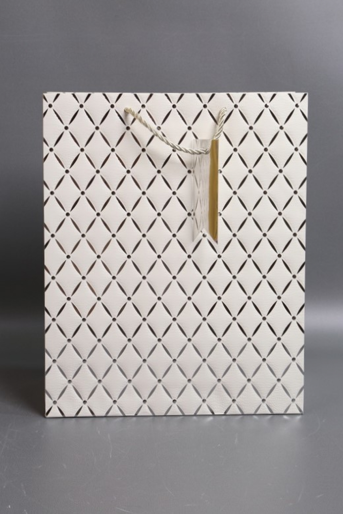 Сумка Люкс Алмазный узор  26*32*12 белый   L574