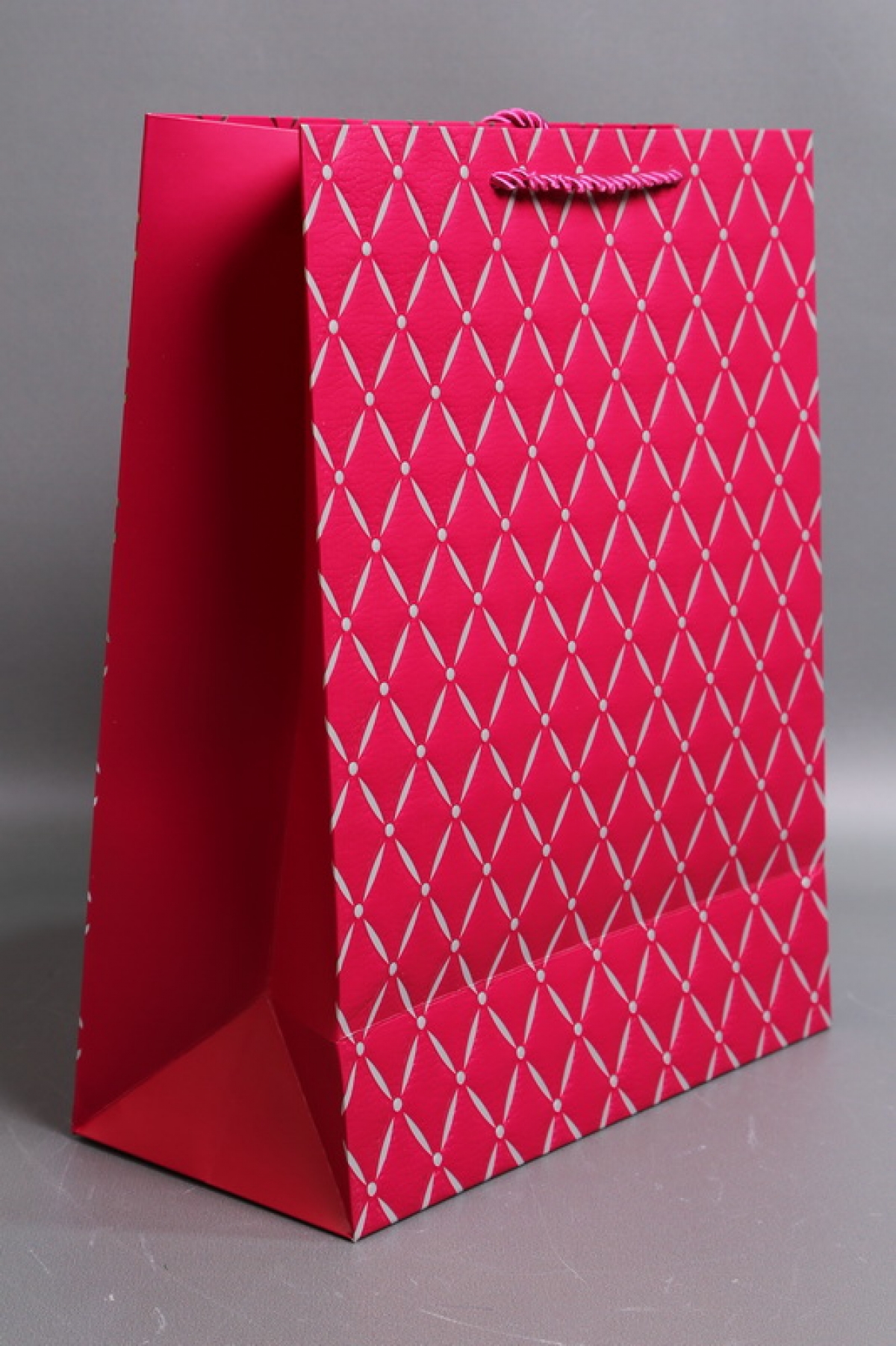 Сумка Люкс Алмазный узор  26*32*12 малиновый    L574