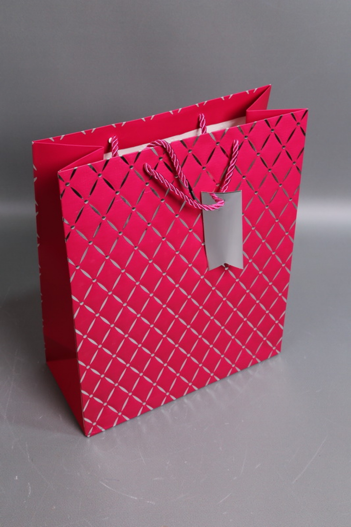 Сумка Люкс Алмазный узор  26*32*12 малиновый    L574