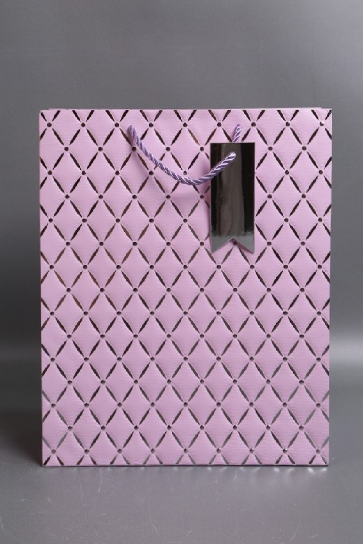 Сумка Люкс Алмазный узор  26*32*12 сирень   L574