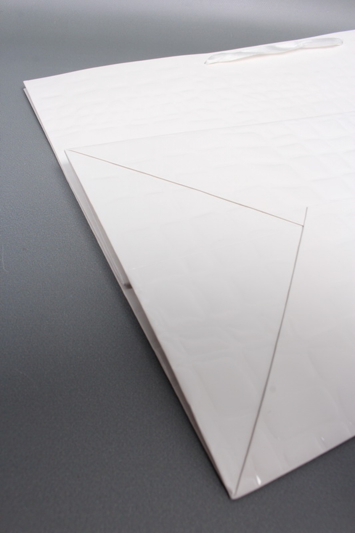 Сумка ЛЮКС белая кожа лак 54*37*23  L198