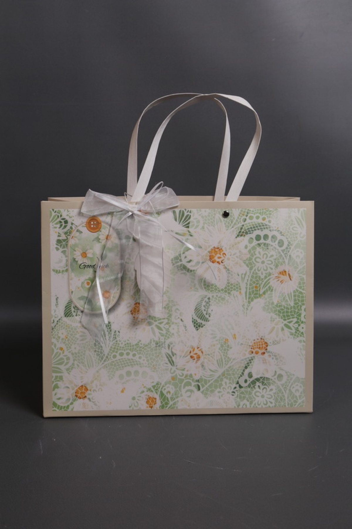 Сумка Люкс Цветочное кружево  32*25*12 кремовый L209 Цена за 1шт