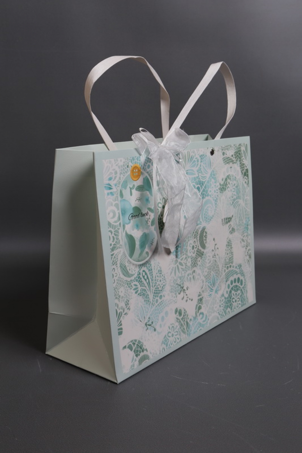 Сумка Люкс Цветочное кружево  32*25*12 мята L209 Цена за 1шт