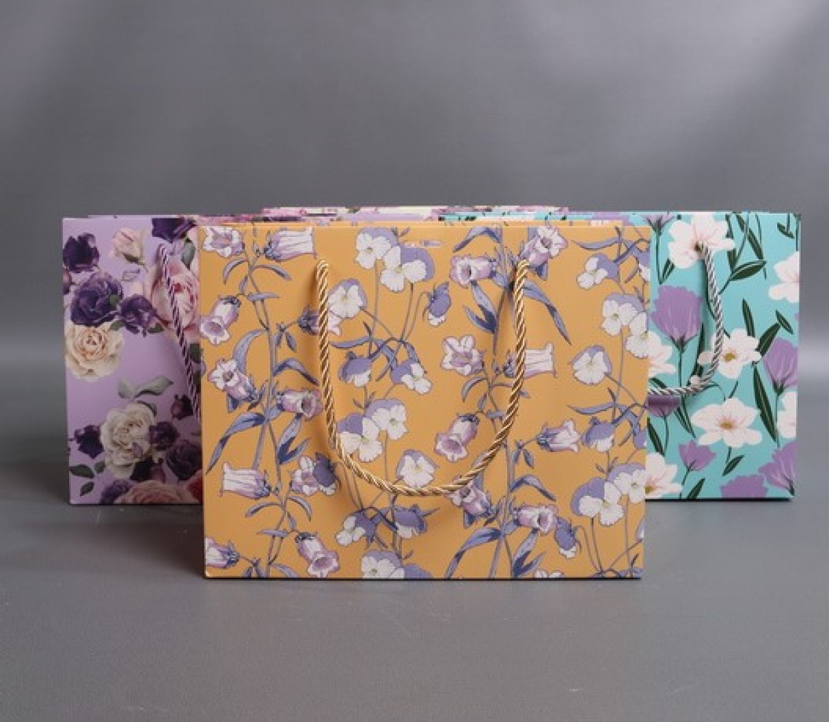 Сумка Люкс Цветы с бантом  20*25*10  L257  Цена за 1шт