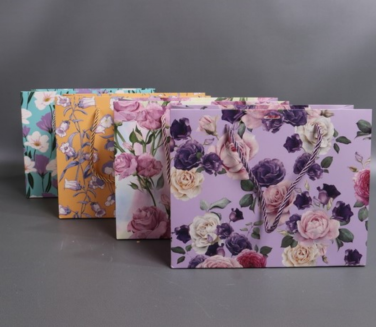 Сумка Люкс Цветы с бантом  20*25*10  L257  Цена за 1шт