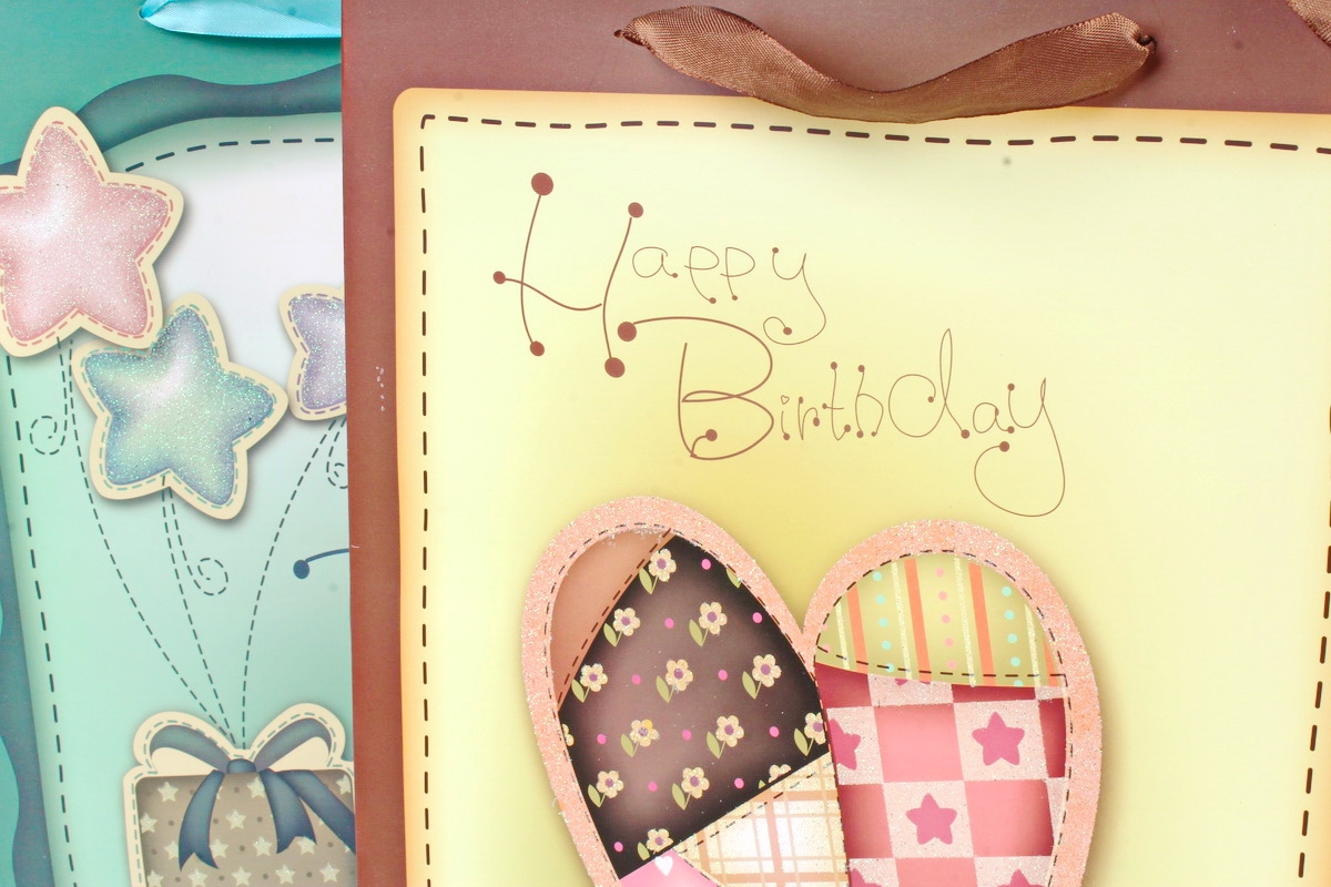 Сумка Люкс Happy Birtday   (12шт в уп) Цена за 1шт 735L