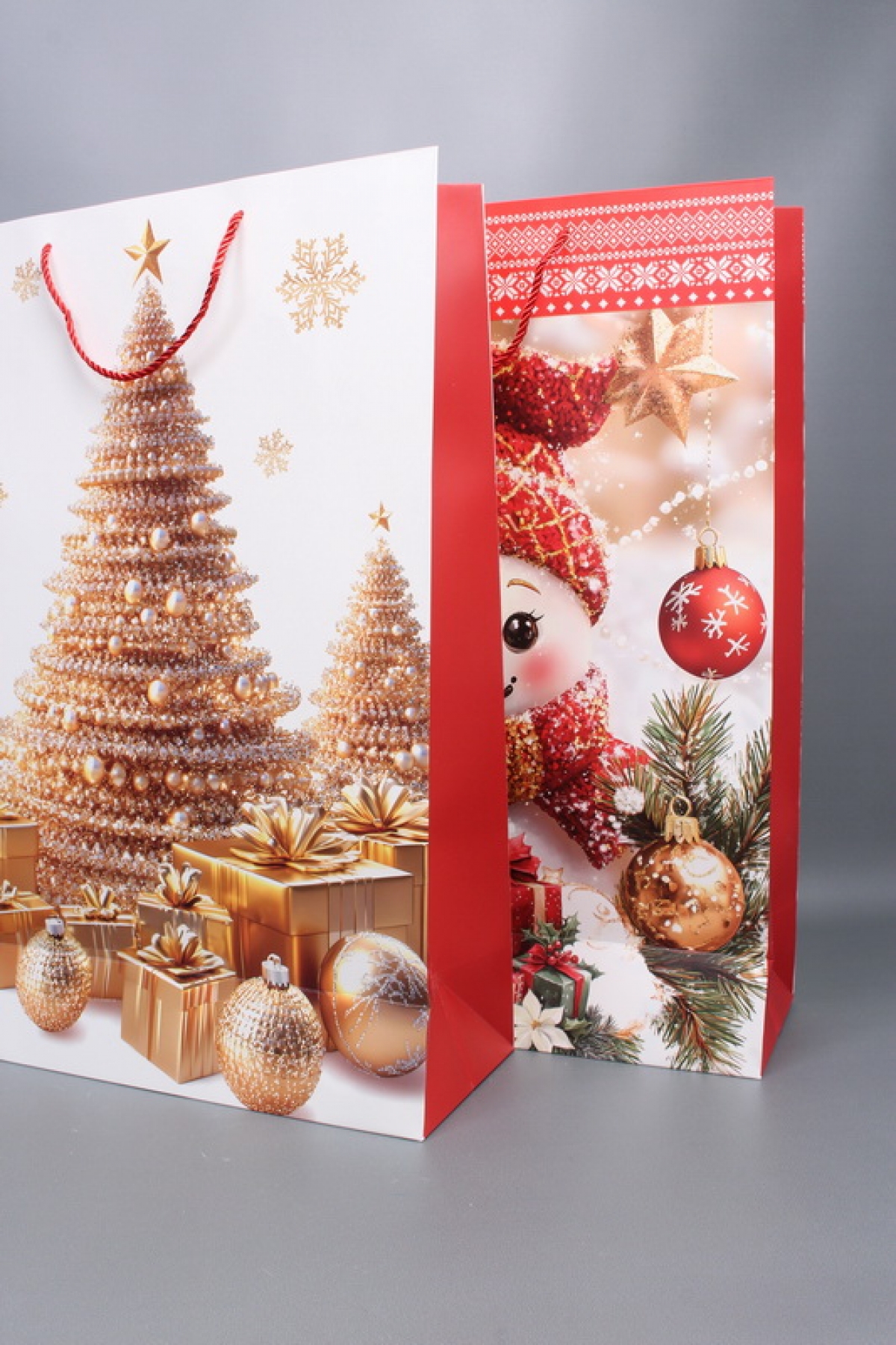 Сумка ЛЮКС Классика НГ с блестками  44*55*15  N1952