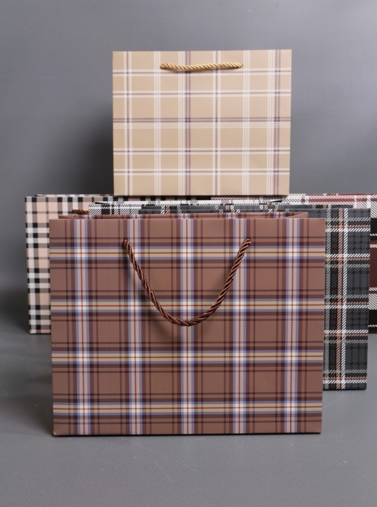 Сумка Люкс Клетка микс  18*23*10   L997 Цена за 1шт