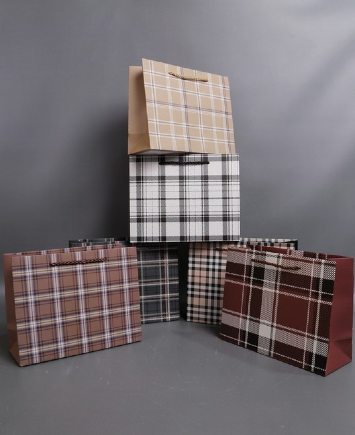 Сумка Люкс Клетка микс  18*23*10   L997 Цена за 1шт