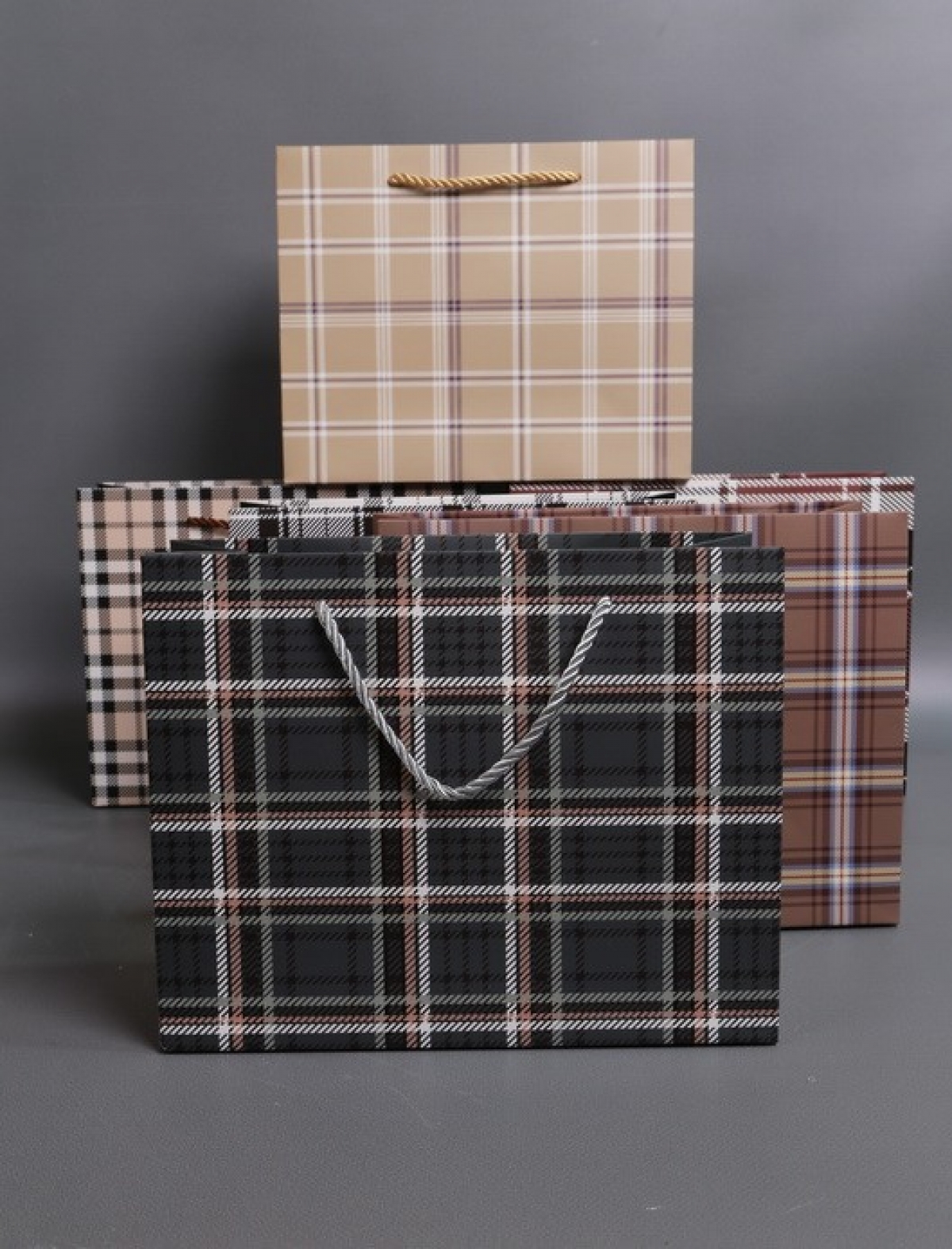 Сумка Люкс Клетка микс  18*23*10   L997 Цена за 1шт