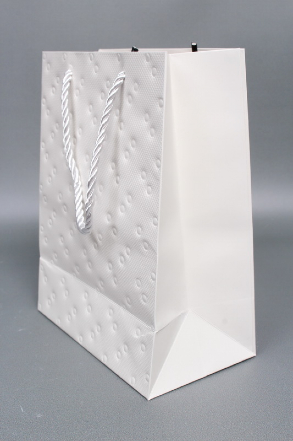 Сумка ЛЮКС Кнопки металл 23*18*10 белый  L1991