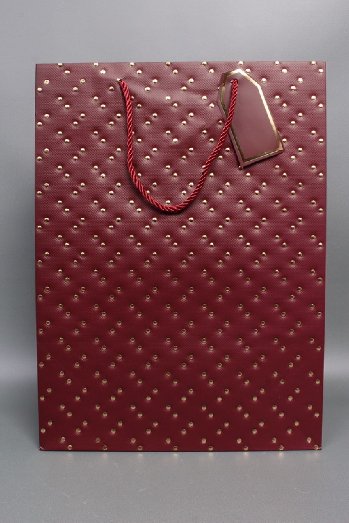 Сумка ЛЮКС Кнопки металл 31*42*12 бордо  L1993