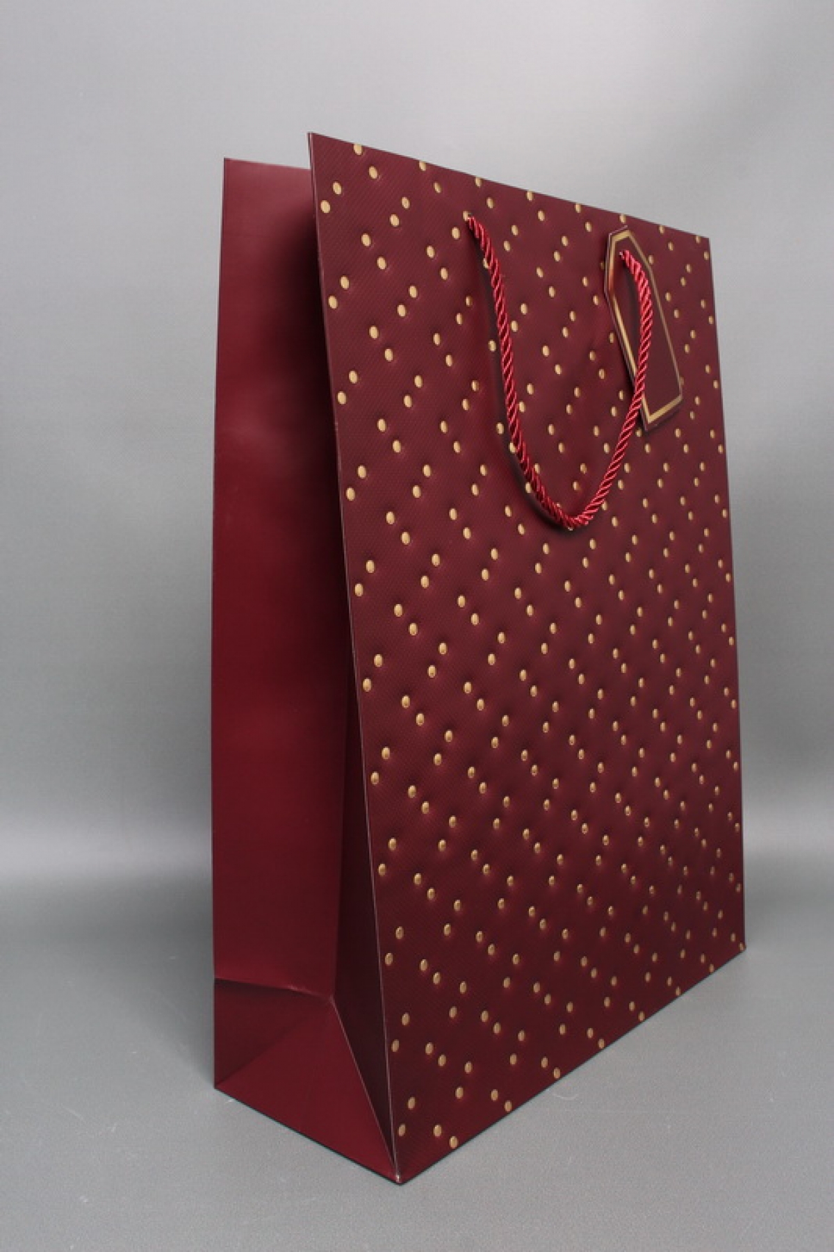 Сумка ЛЮКС Кнопки металл 31*42*12 бордо  L1993