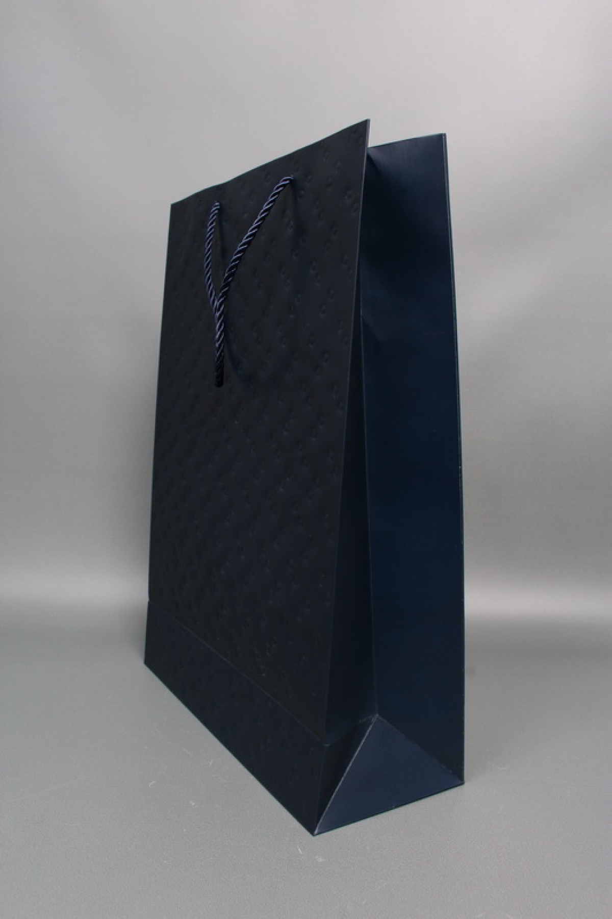 Сумка ЛЮКС Кнопки металл 31*42*12 синий  L1993