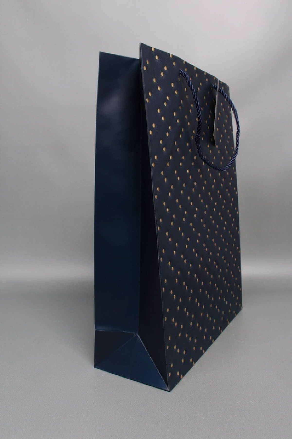 Сумка ЛЮКС Кнопки металл 31*42*12 синий  L1993