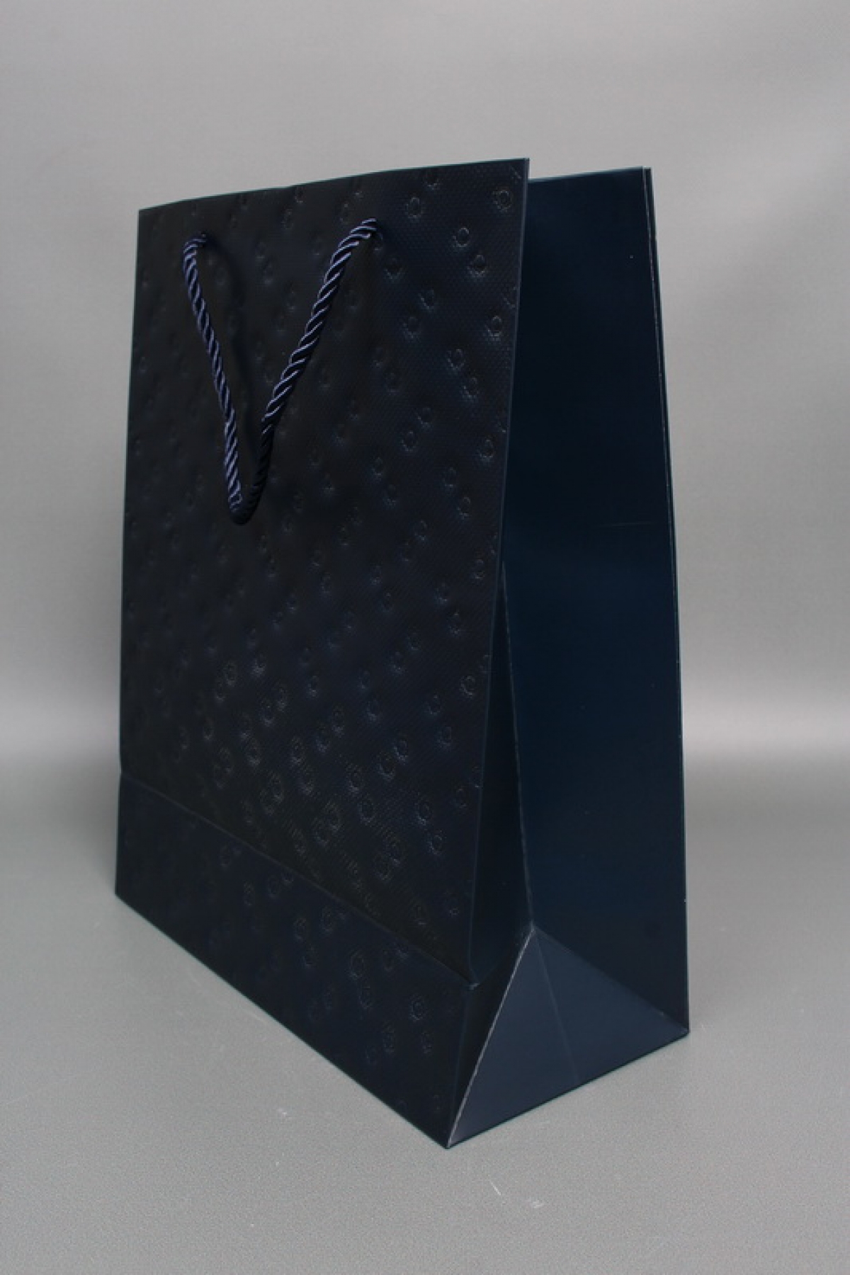 Сумка ЛЮКС Кнопки металл 26*32*12 синий  L1992