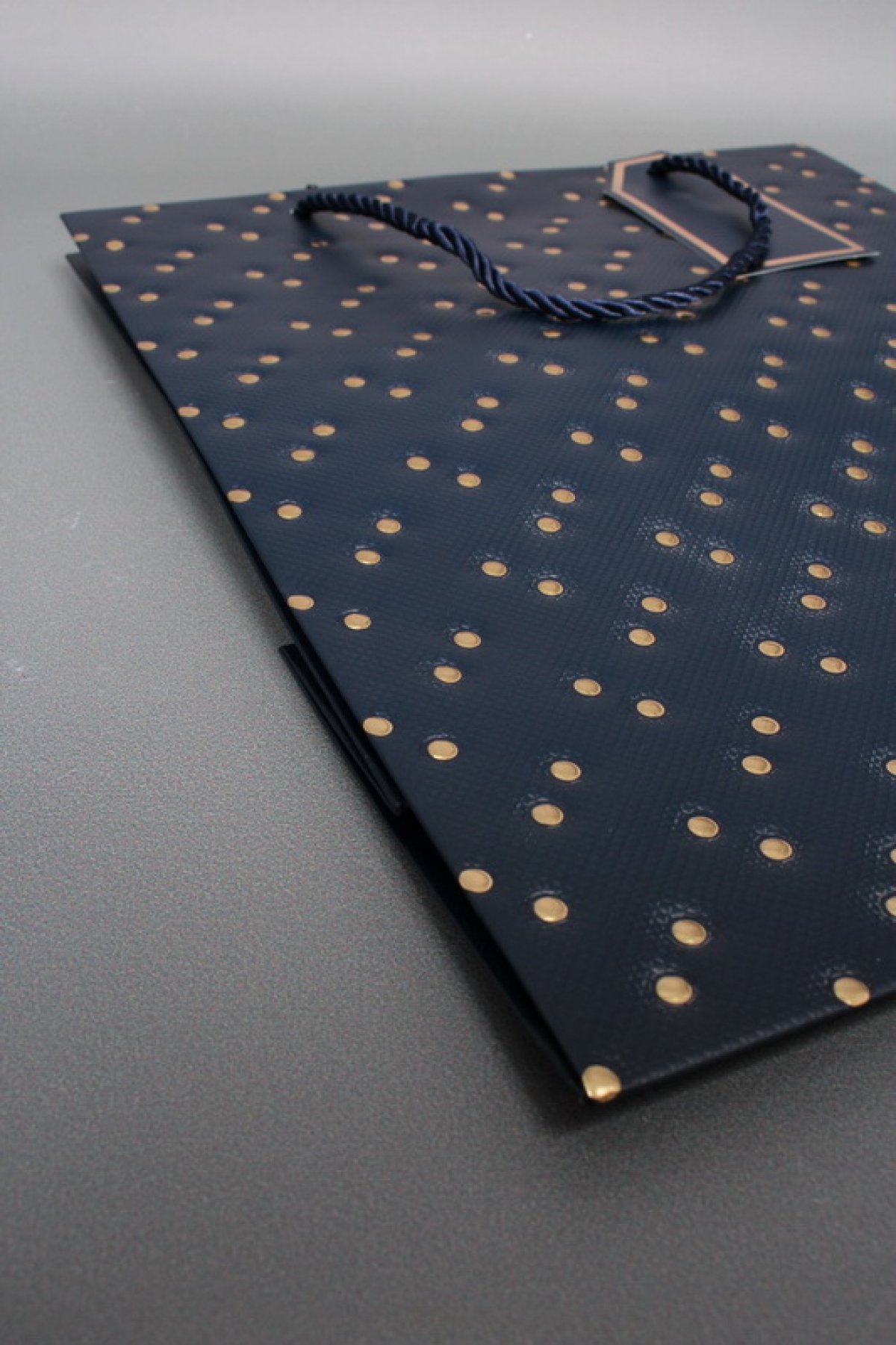 Сумка ЛЮКС Кнопки металл 26*32*12 синий  L1992