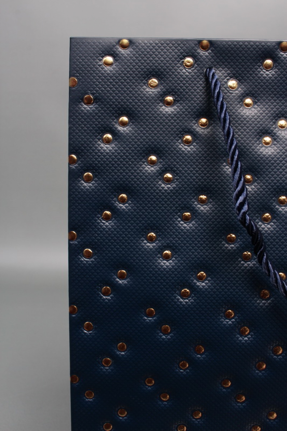 Сумка ЛЮКС Кнопки металл 26*32*12 синий  L1992