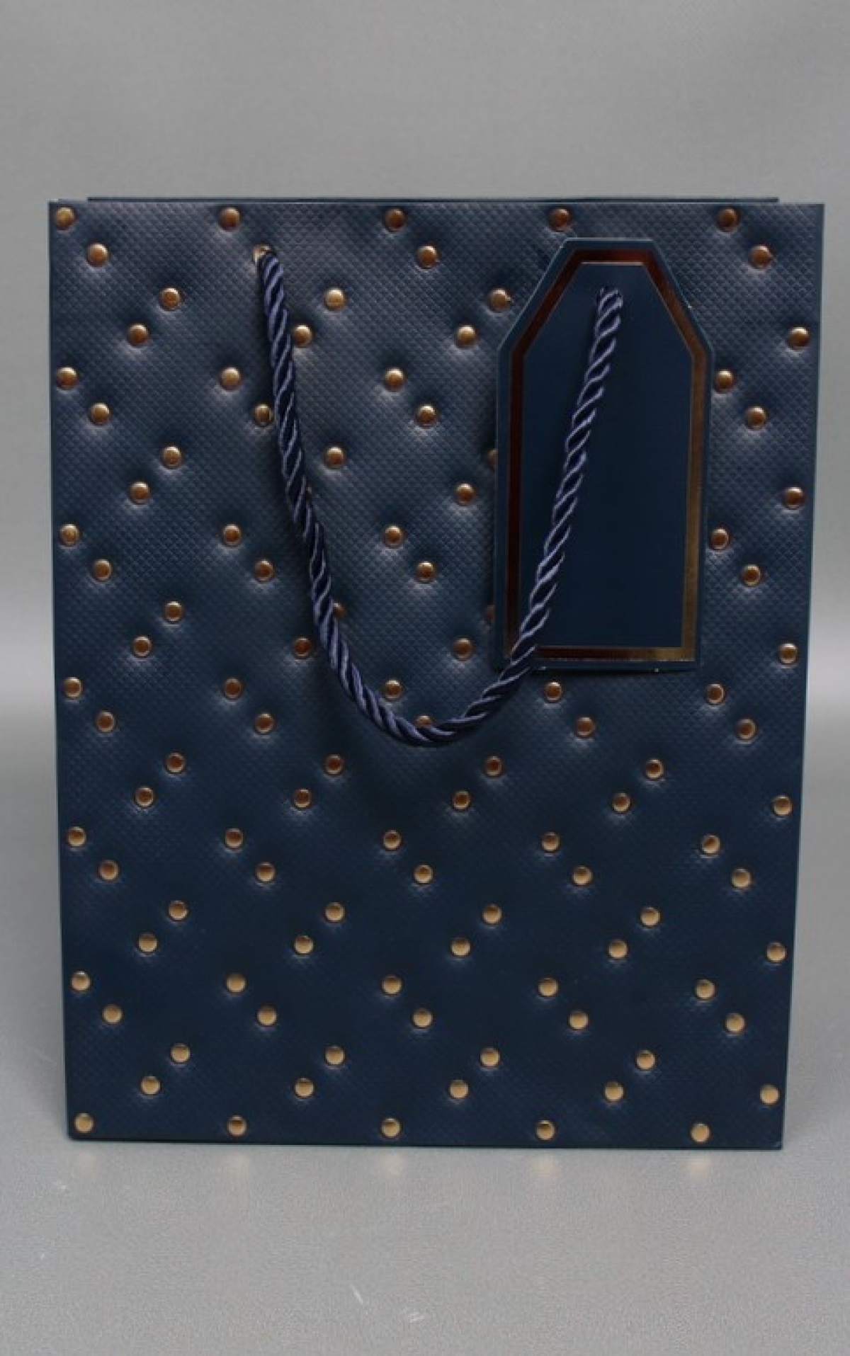 Сумка ЛЮКС Кнопки металл 23*18*10 синий  L1991