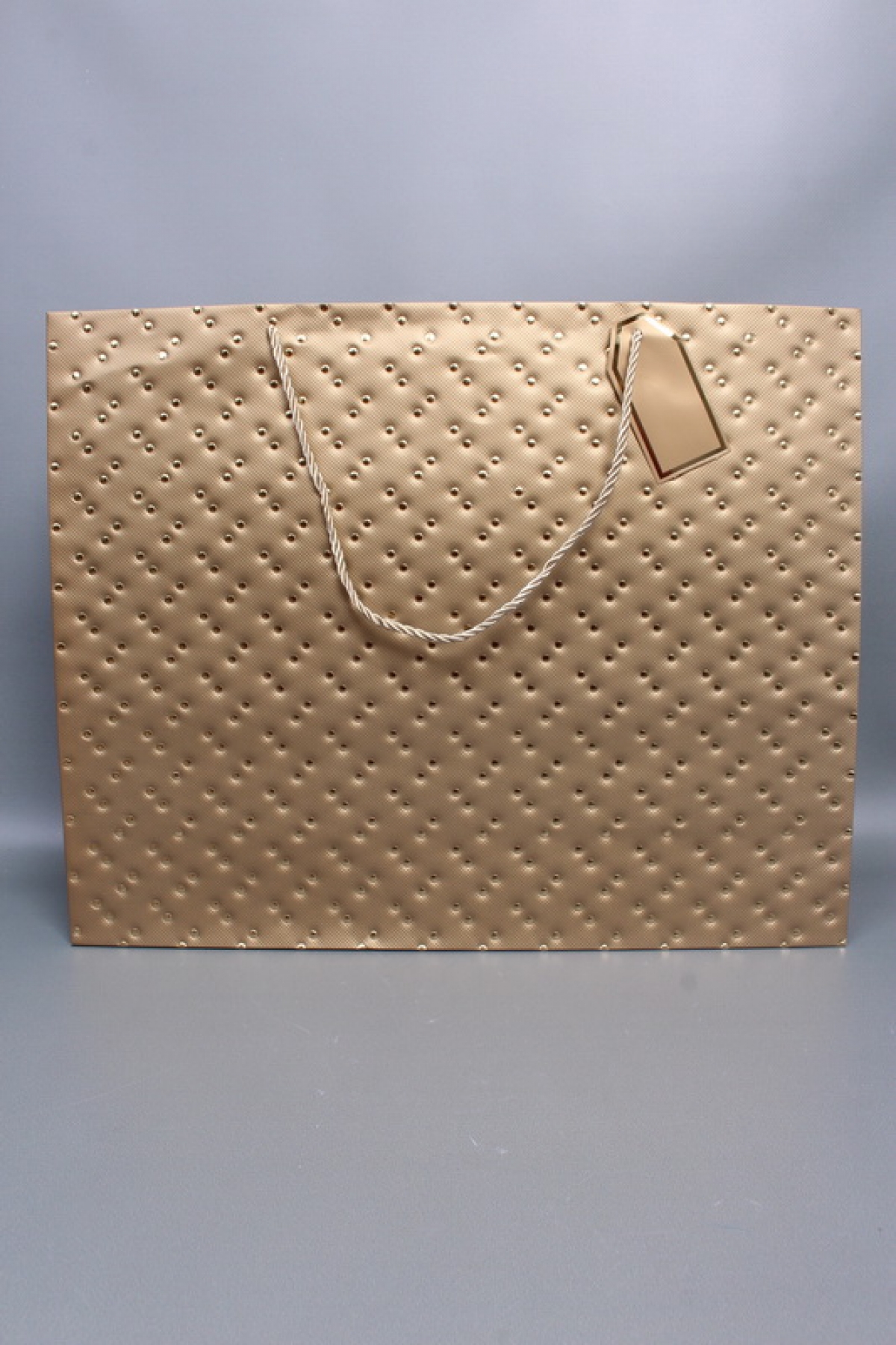 Сумка ЛЮКС Кнопки металл 50*40*15 золото  L1994