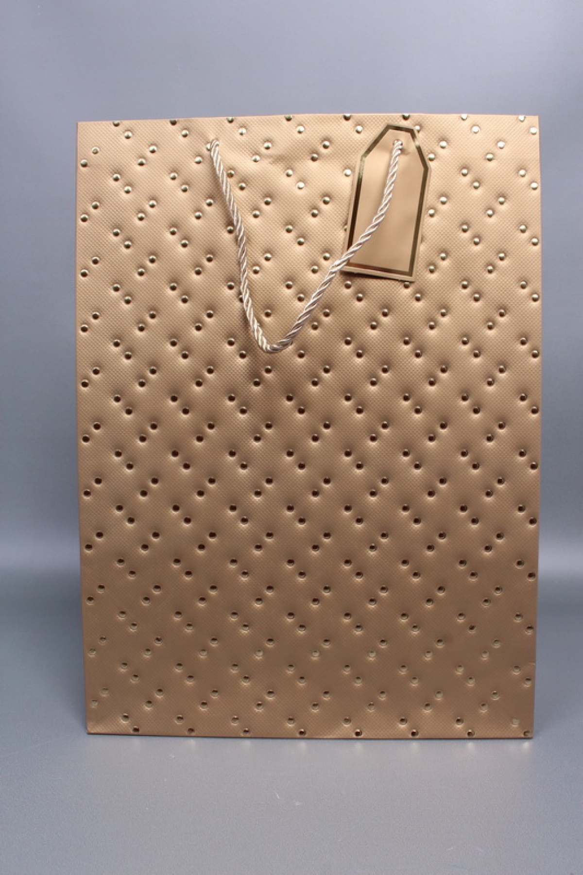 Сумка ЛЮКС Кнопки металл 31*42*12 золото  L1993