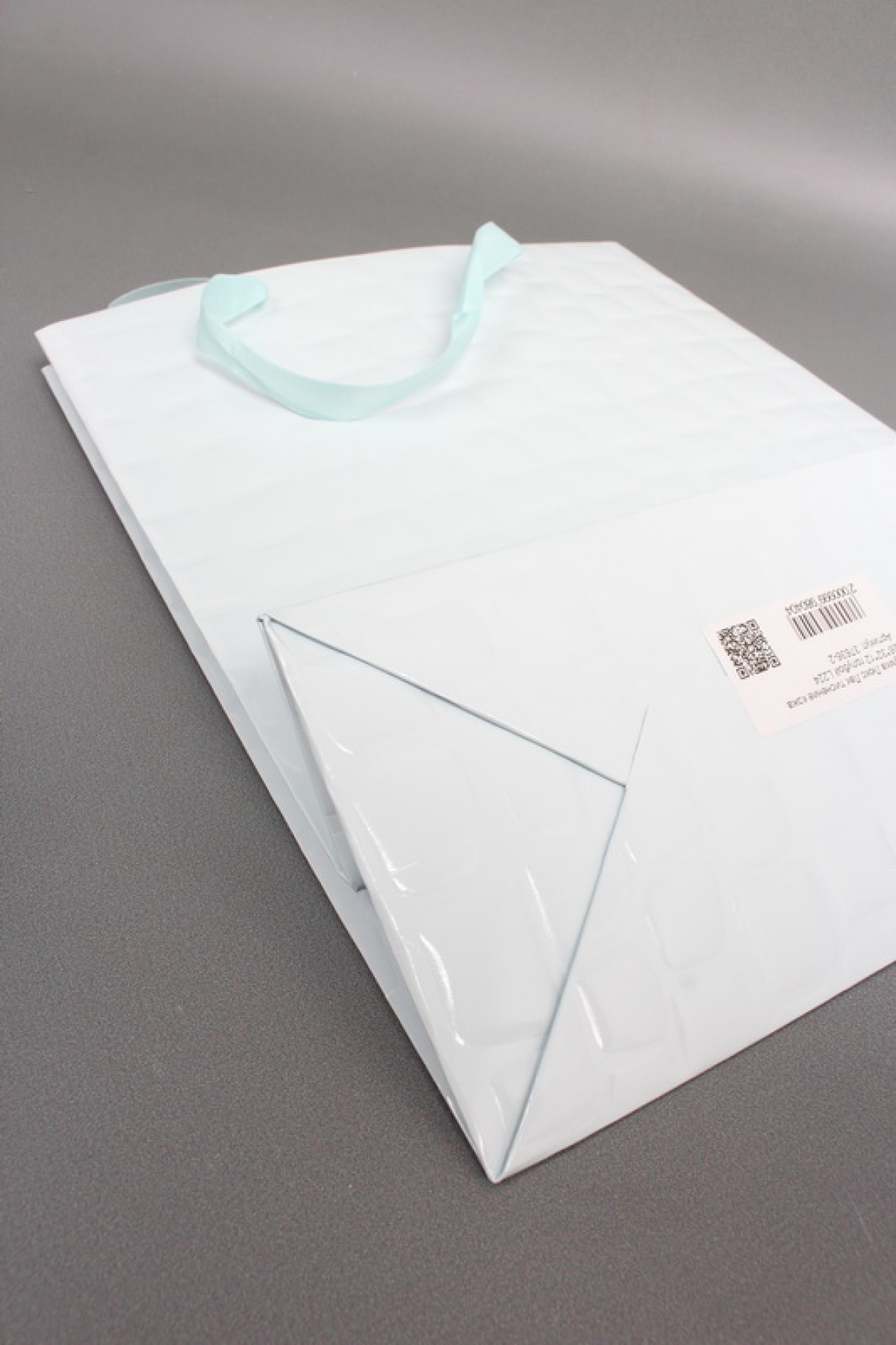 Сумка Люкс Лак тиснение кожа 26*32*12 голубой L224