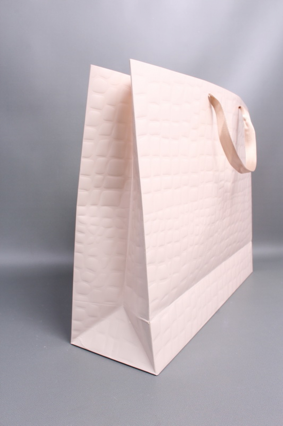 Сумка Люкс Лак тиснение кожа 50*40*15 пудра L494