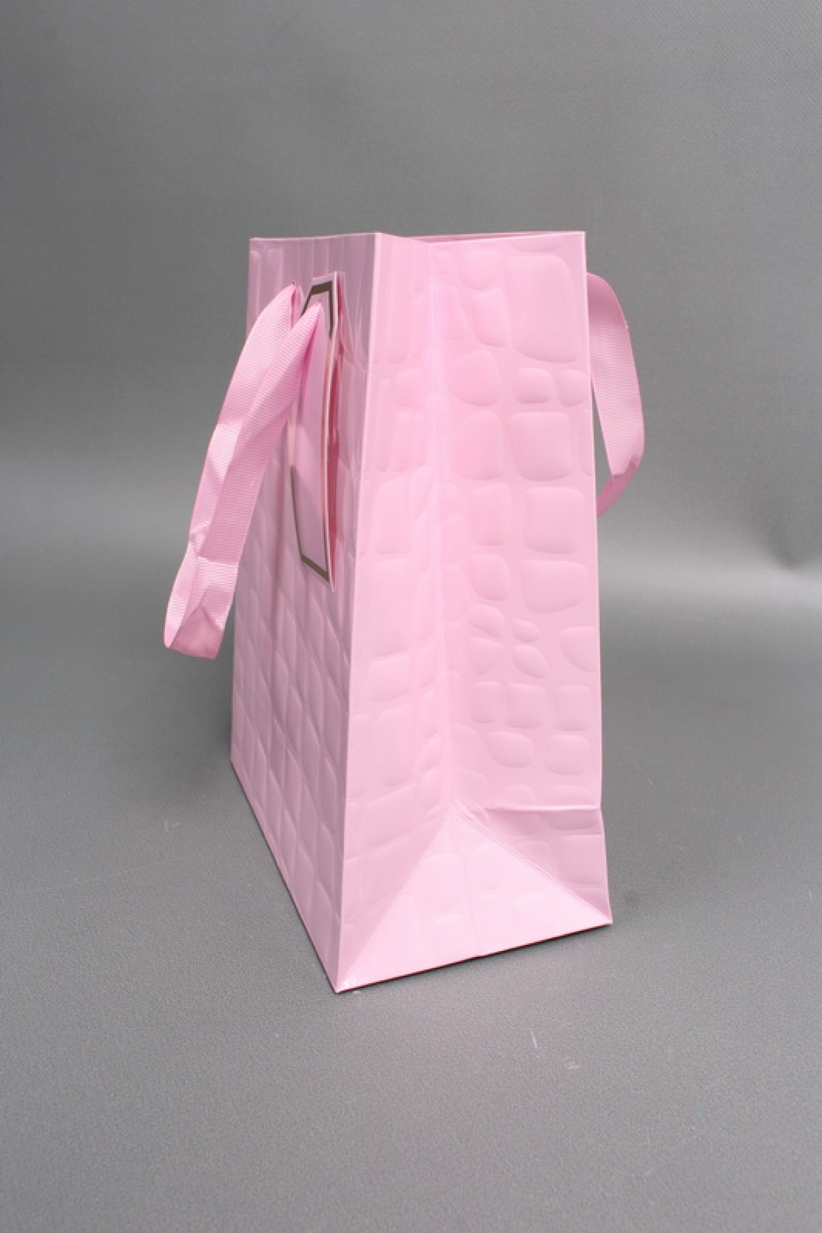 Сумка Люкс Лак тиснение кожа 18*23*10 розовый L226