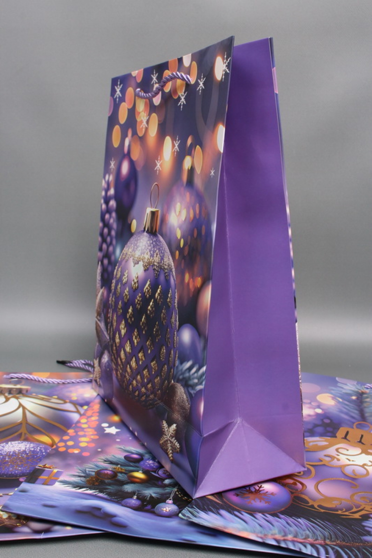 Сумка ЛЮКС Новогодняя ночь НГ с блестками 26*32*12  N1938