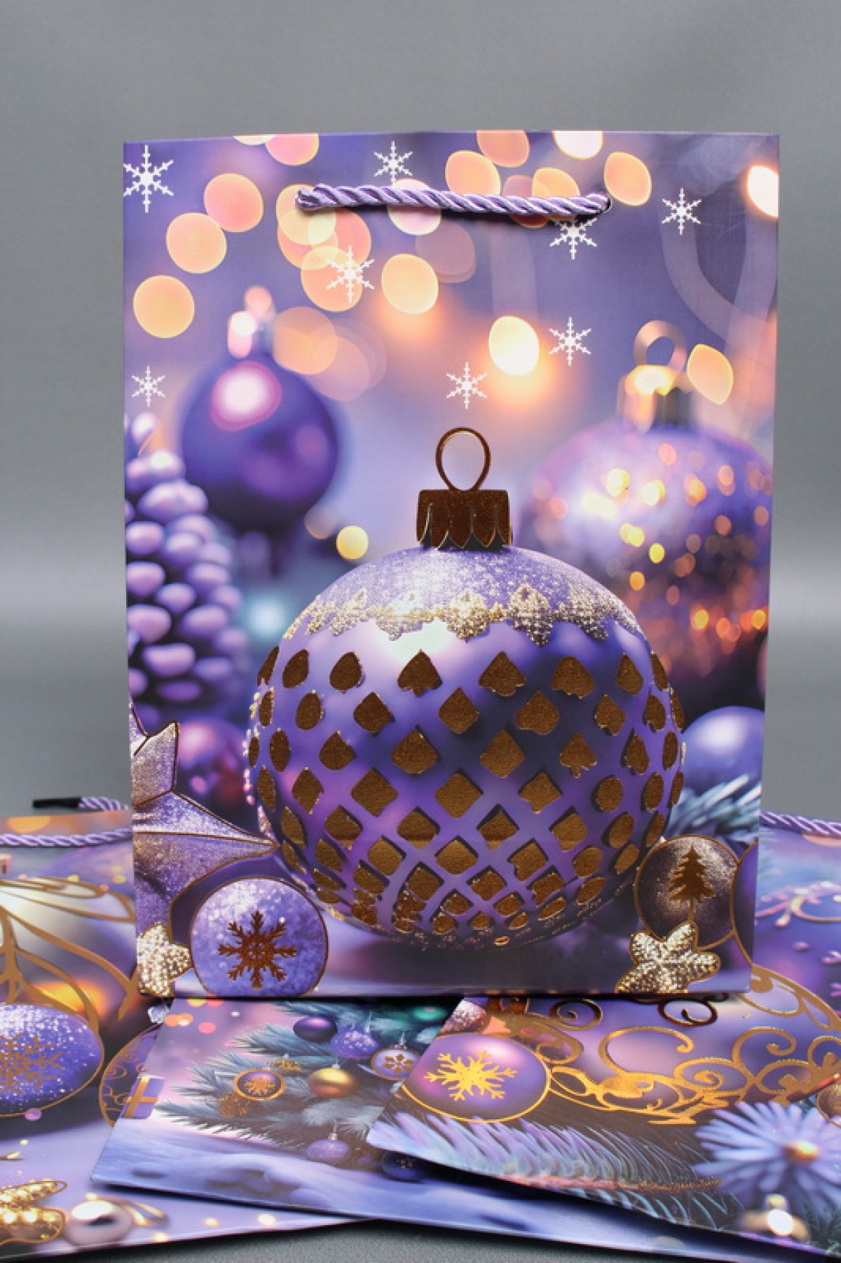 Сумка ЛЮКС Новогодняя ночь НГ с блестками 18*23*10  N1937