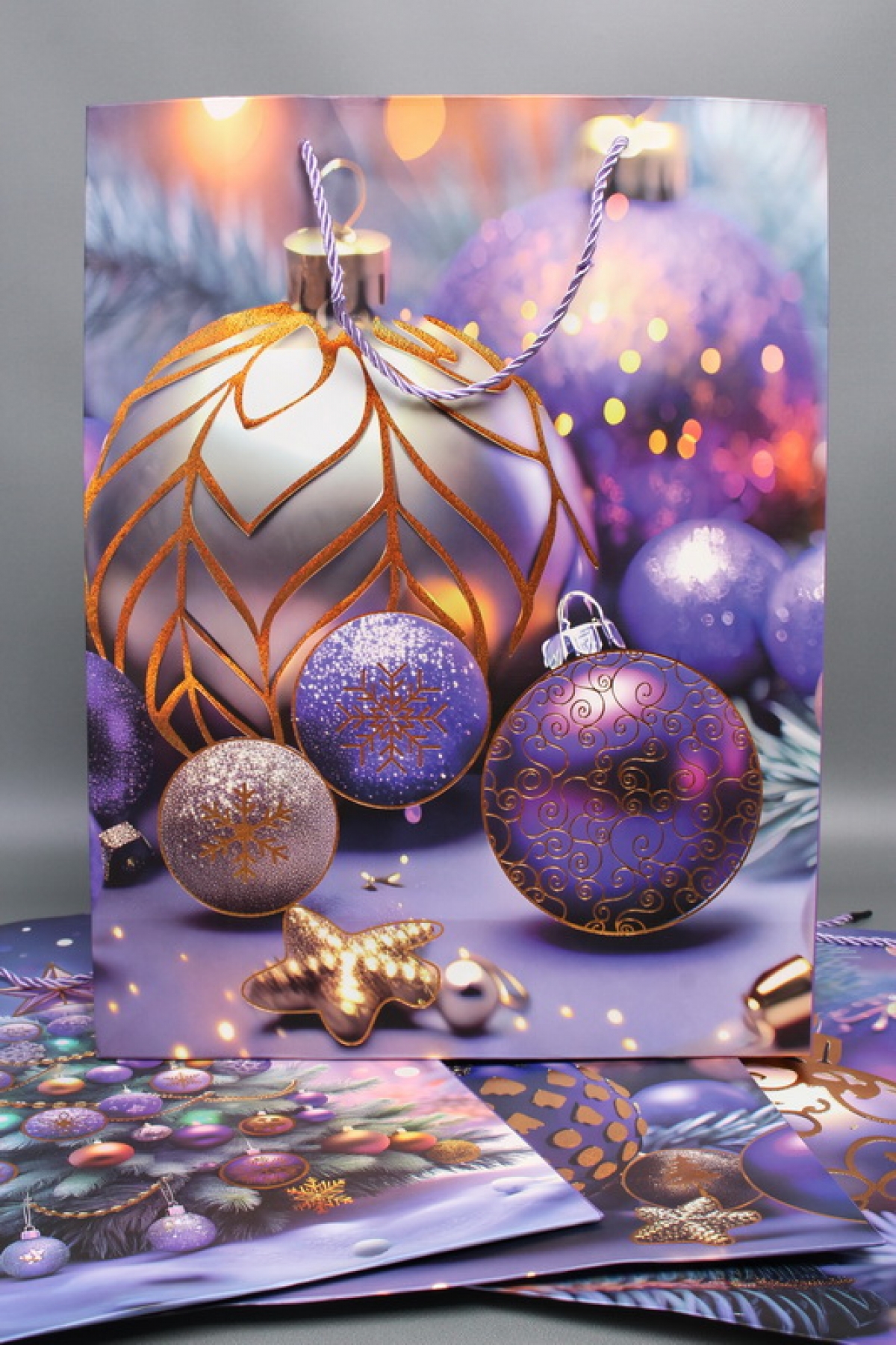 Сумка ЛЮКС Новогодняя ночь НГ с блестками 31*41*12  N1939