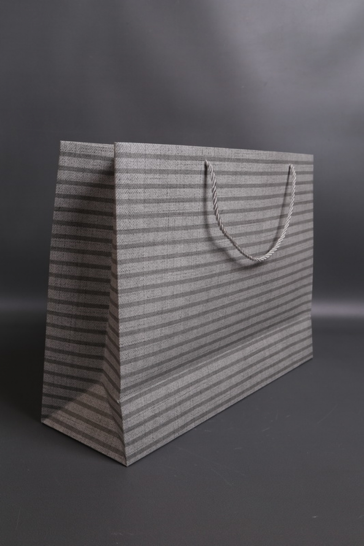 Сумка Люкс Полоска серая 47*35*15  L211  Цена за 1шт