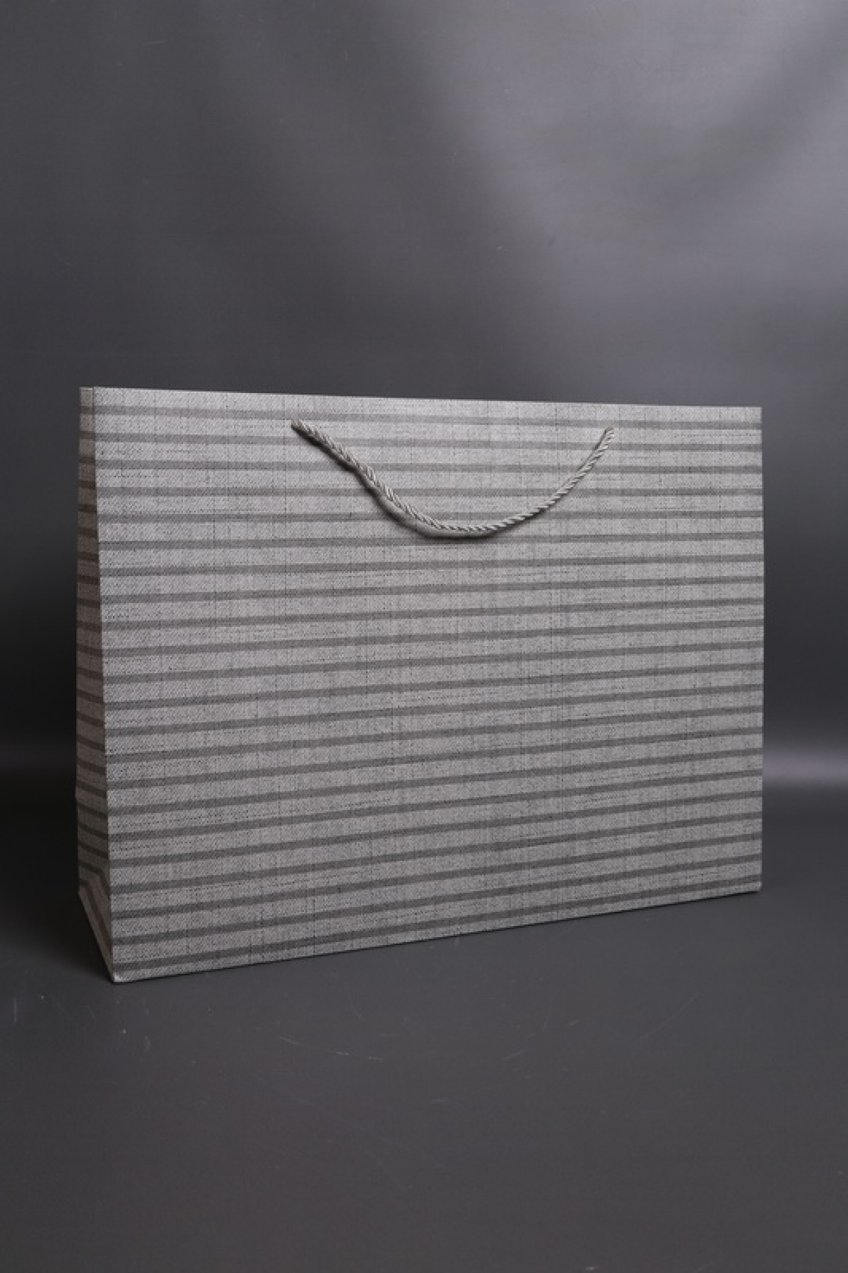 Сумка Люкс Полоска серая 47*35*15  L211  Цена за 1шт