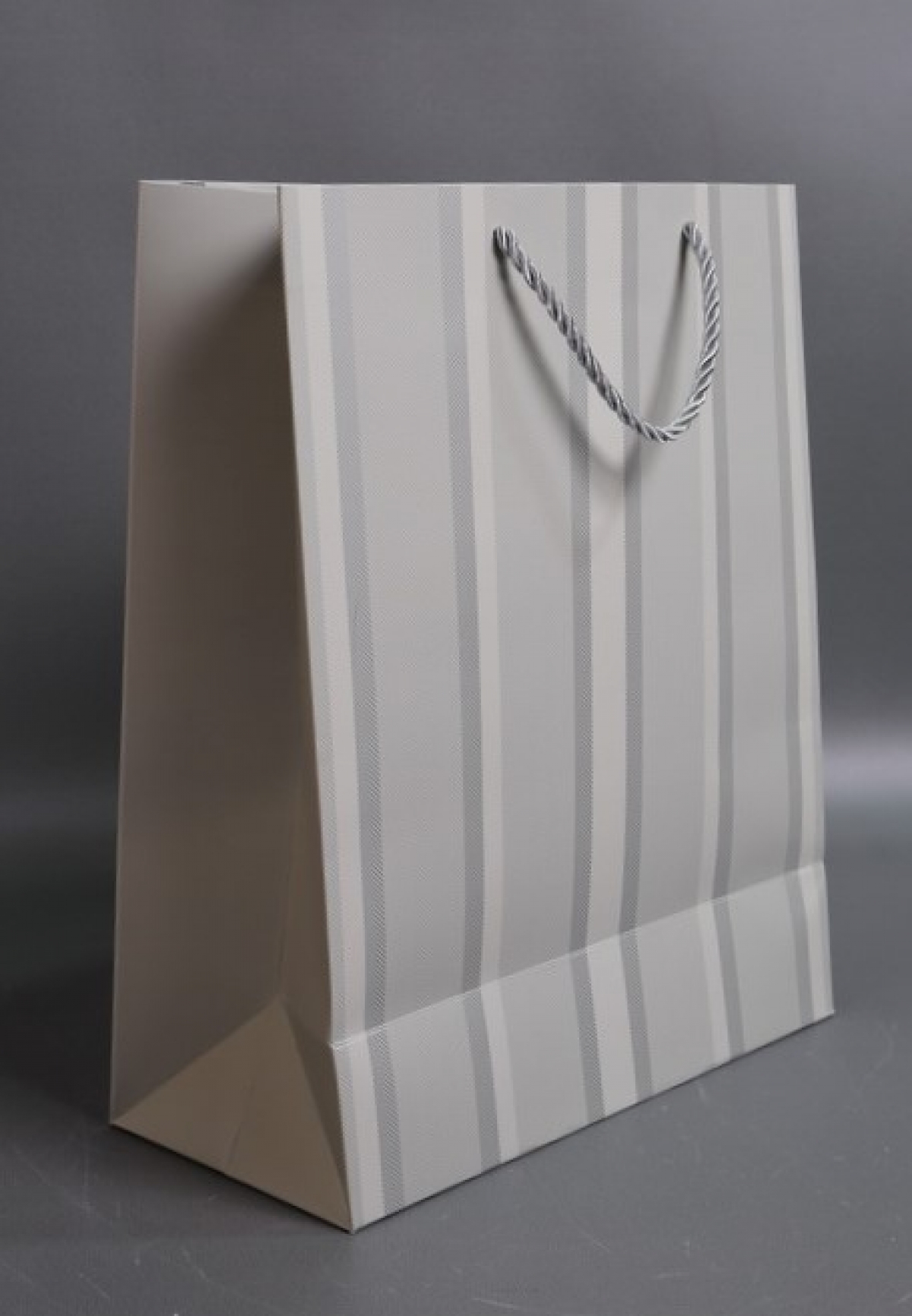 Сумка Люкс Полосы металл  32*26*12  серый  L569