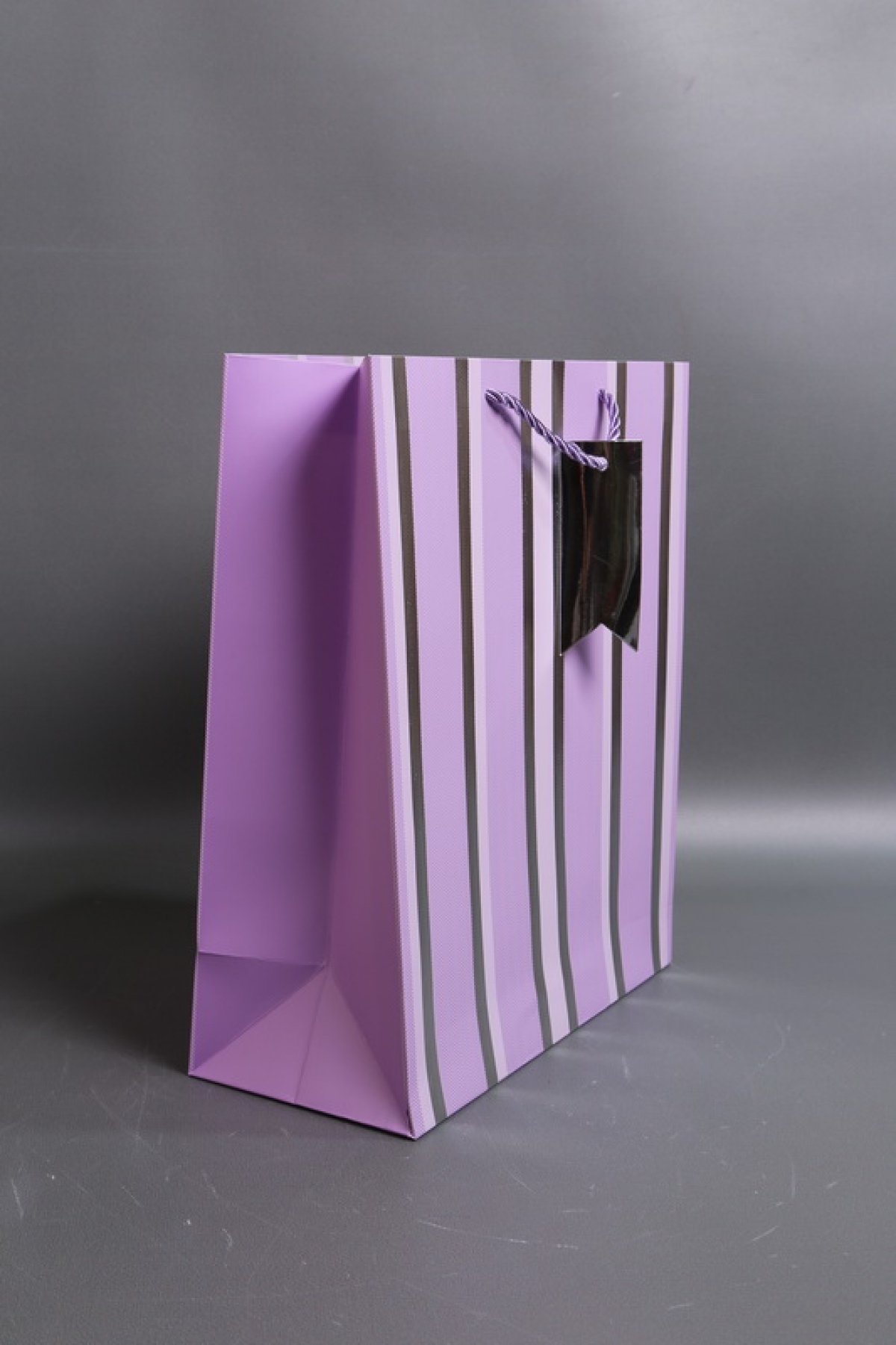 Сумка Люкс Полосы металл  32*26*12  сирень  L569