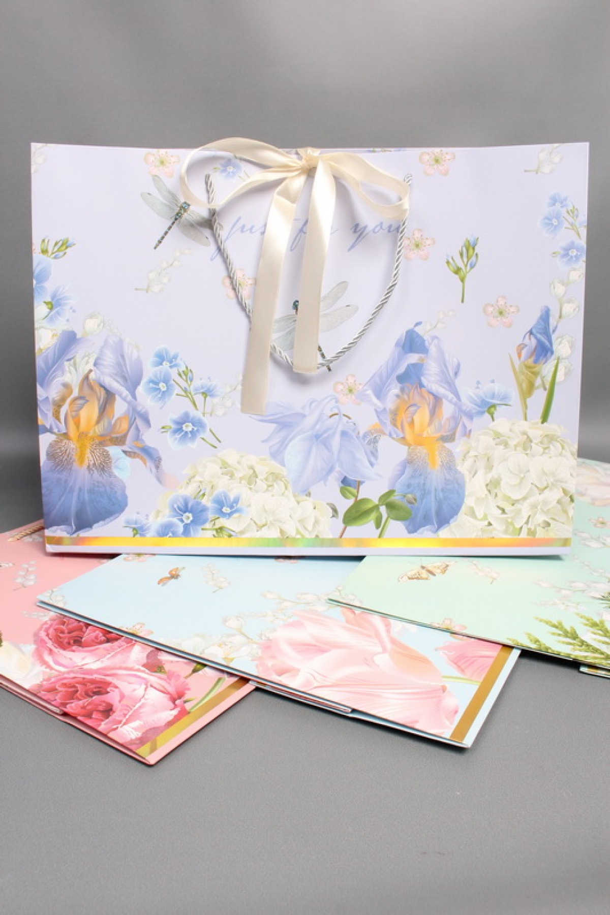 Сумка Люкс с бантом Цветочный аромат 43*32*14  L253