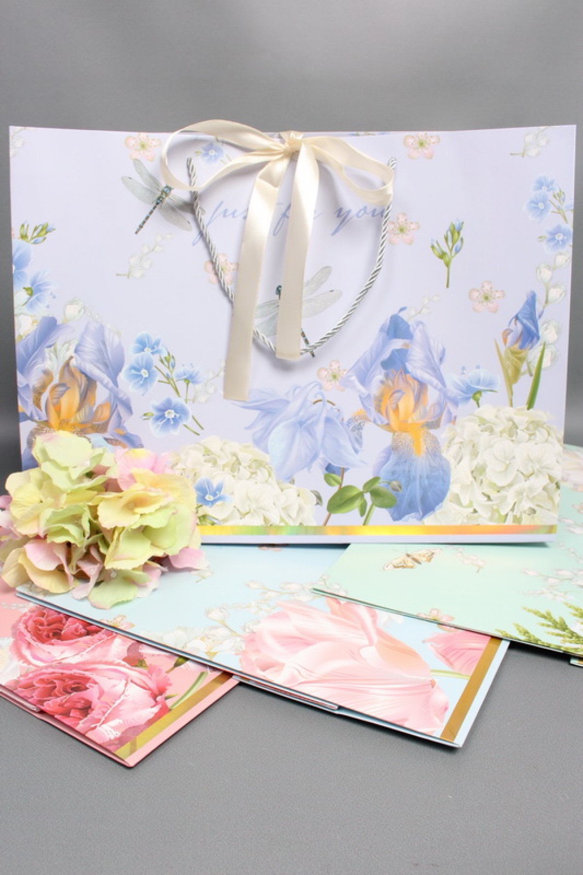 Сумка Люкс с бантом Цветочный аромат 43*32*14  L253