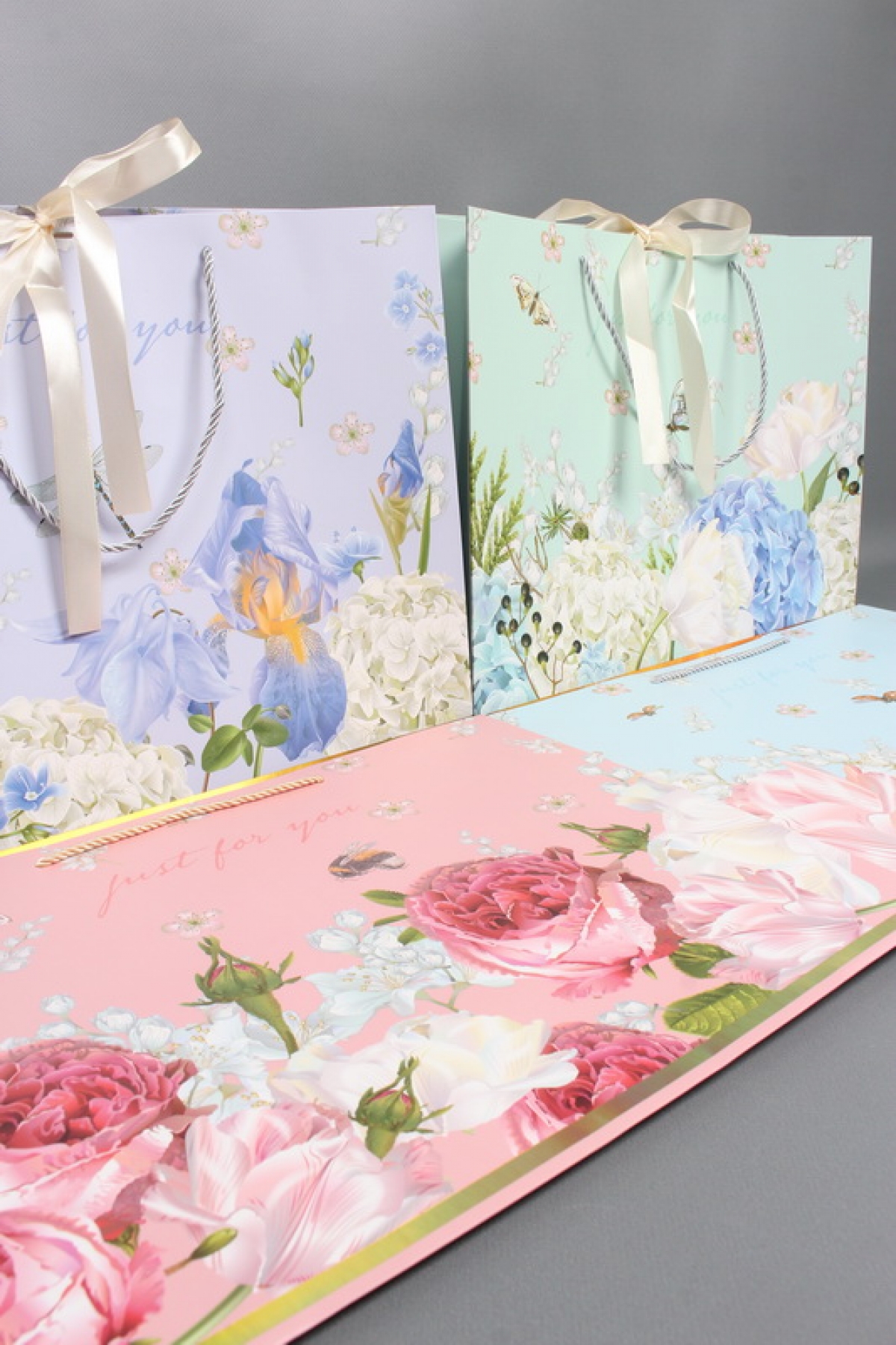 Сумка Люкс с бантом Цветочный аромат 43*32*14  L253