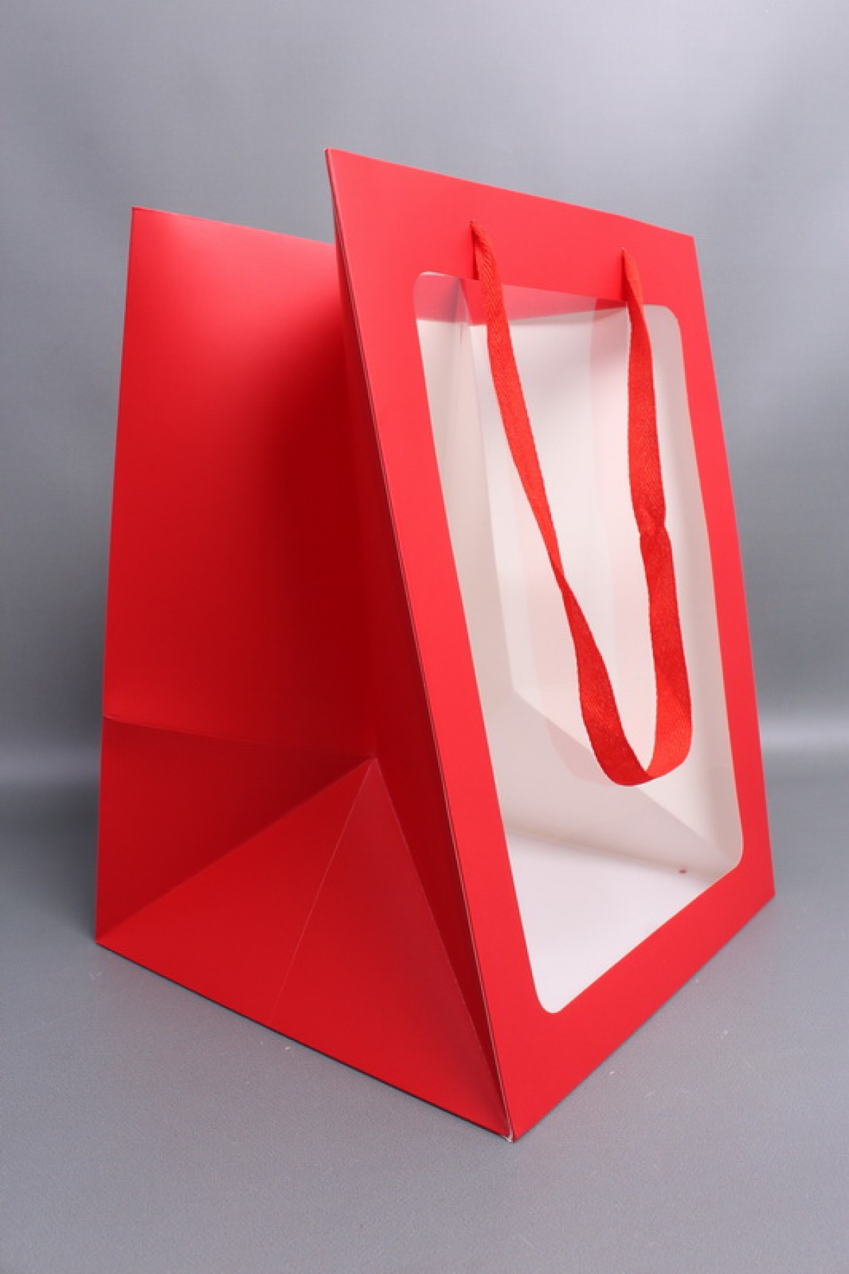 Сумка Люкс с окном 40*29*29 красный L332