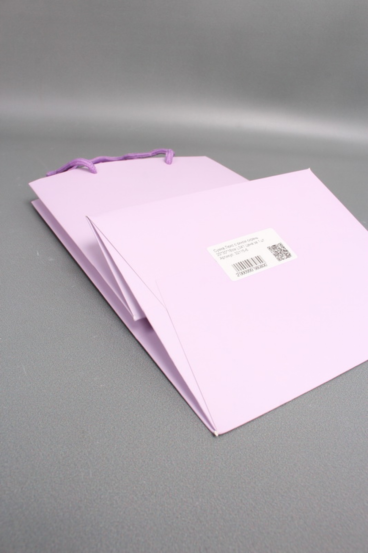 Сумка Люкс с окном сирень 20*30*16см L341 Цена за 1шт