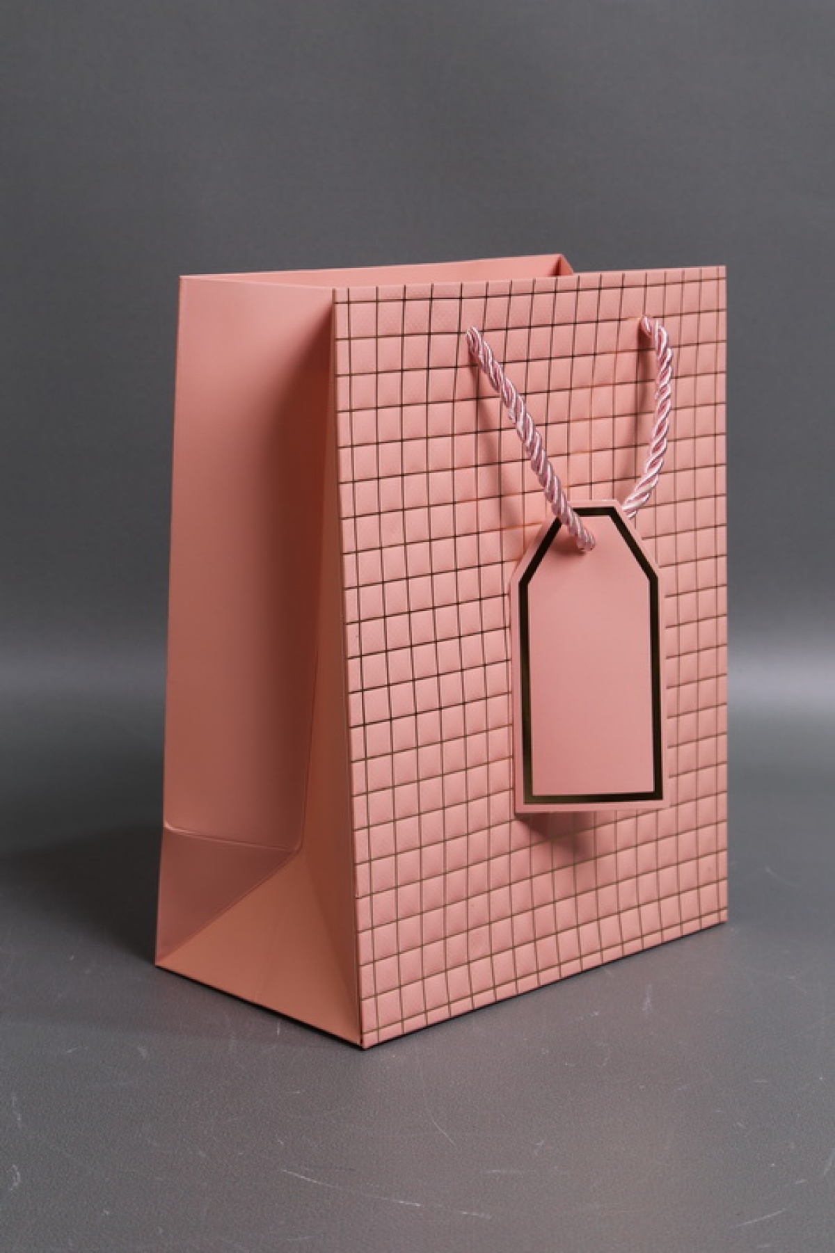 Сумка Люкс Тиснение клетка  18*23*10 розовый L2933 Цена за 1шт