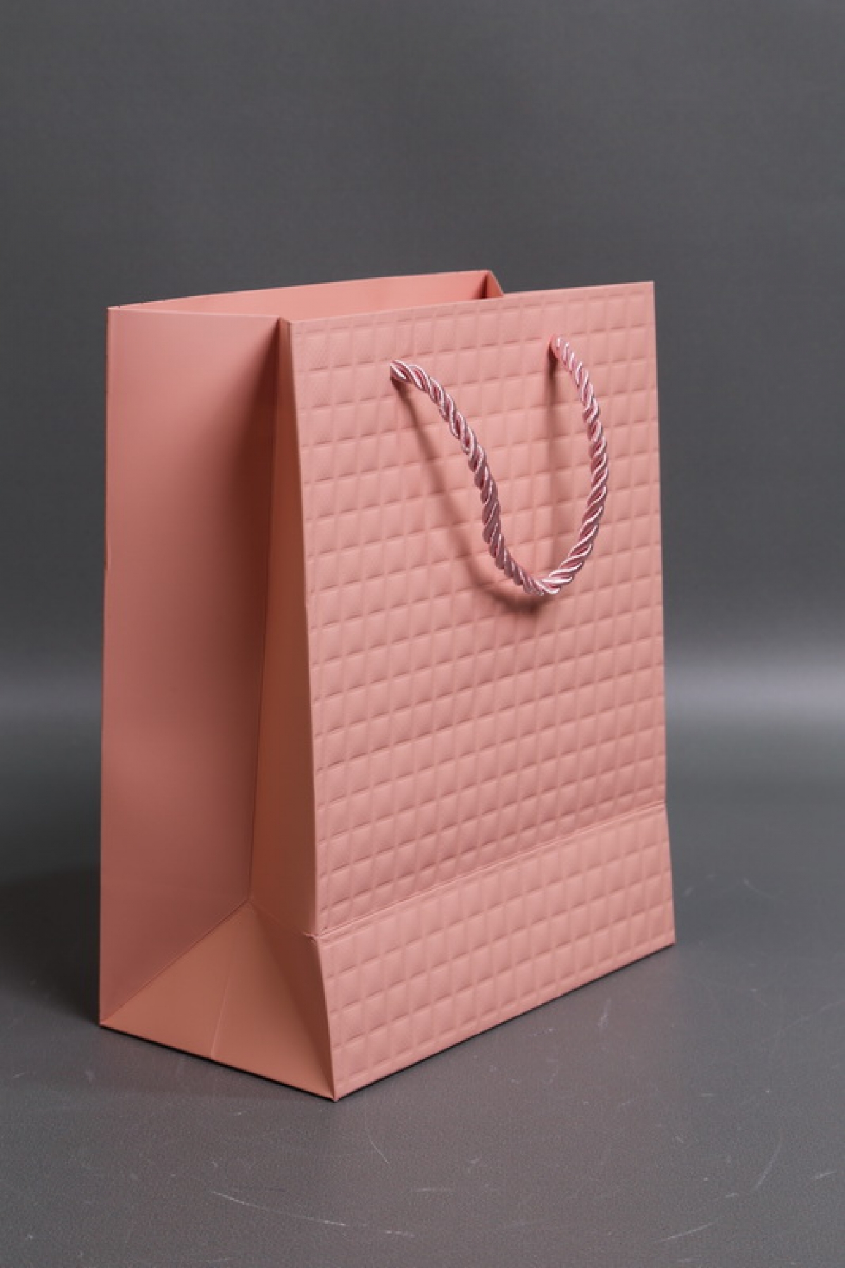 Сумка Люкс Тиснение клетка  18*23*10 розовый L2933 Цена за 1шт