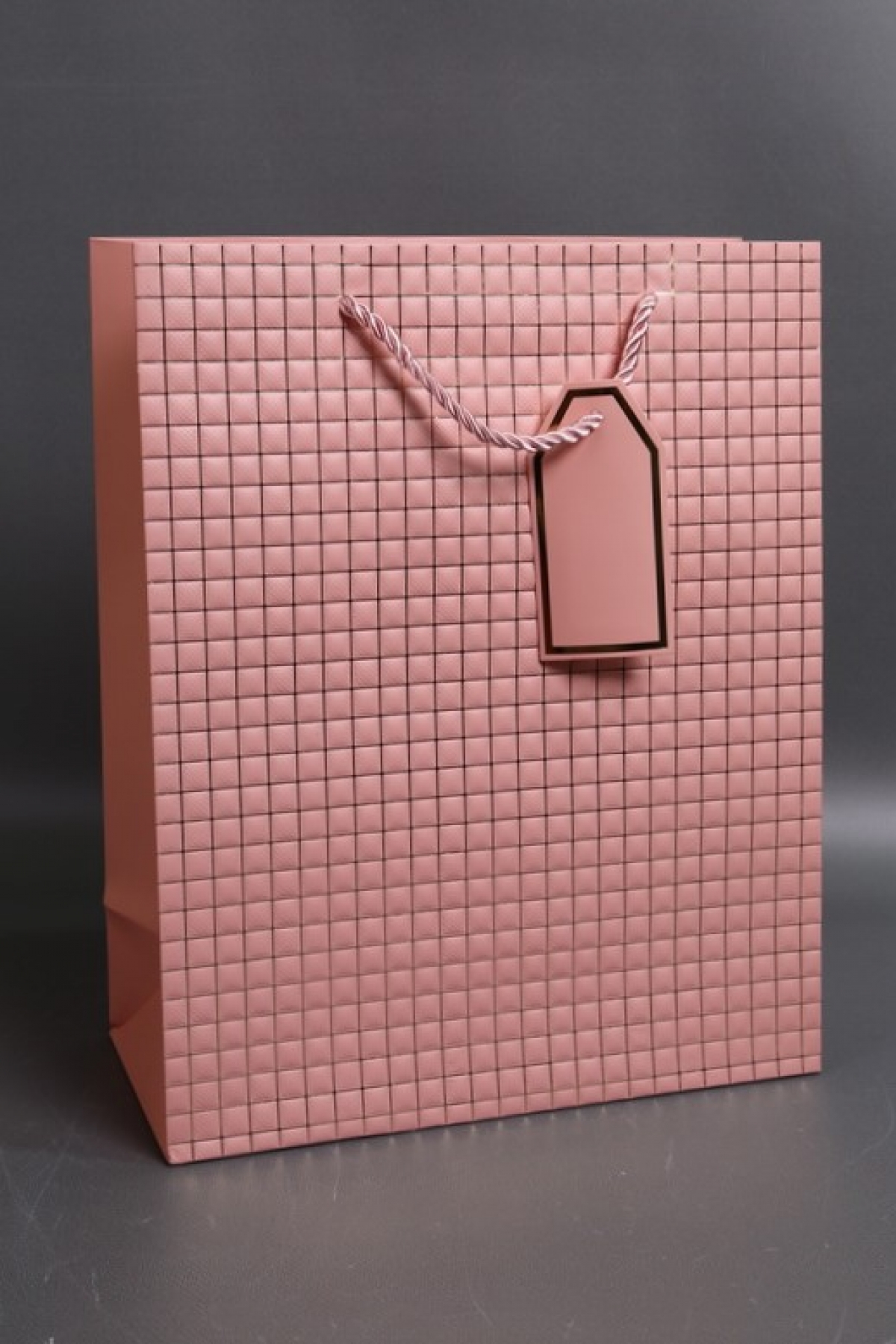 Сумка Люкс Тиснение клетка  26*32*12 розовый  L2932 Цена за 1шт