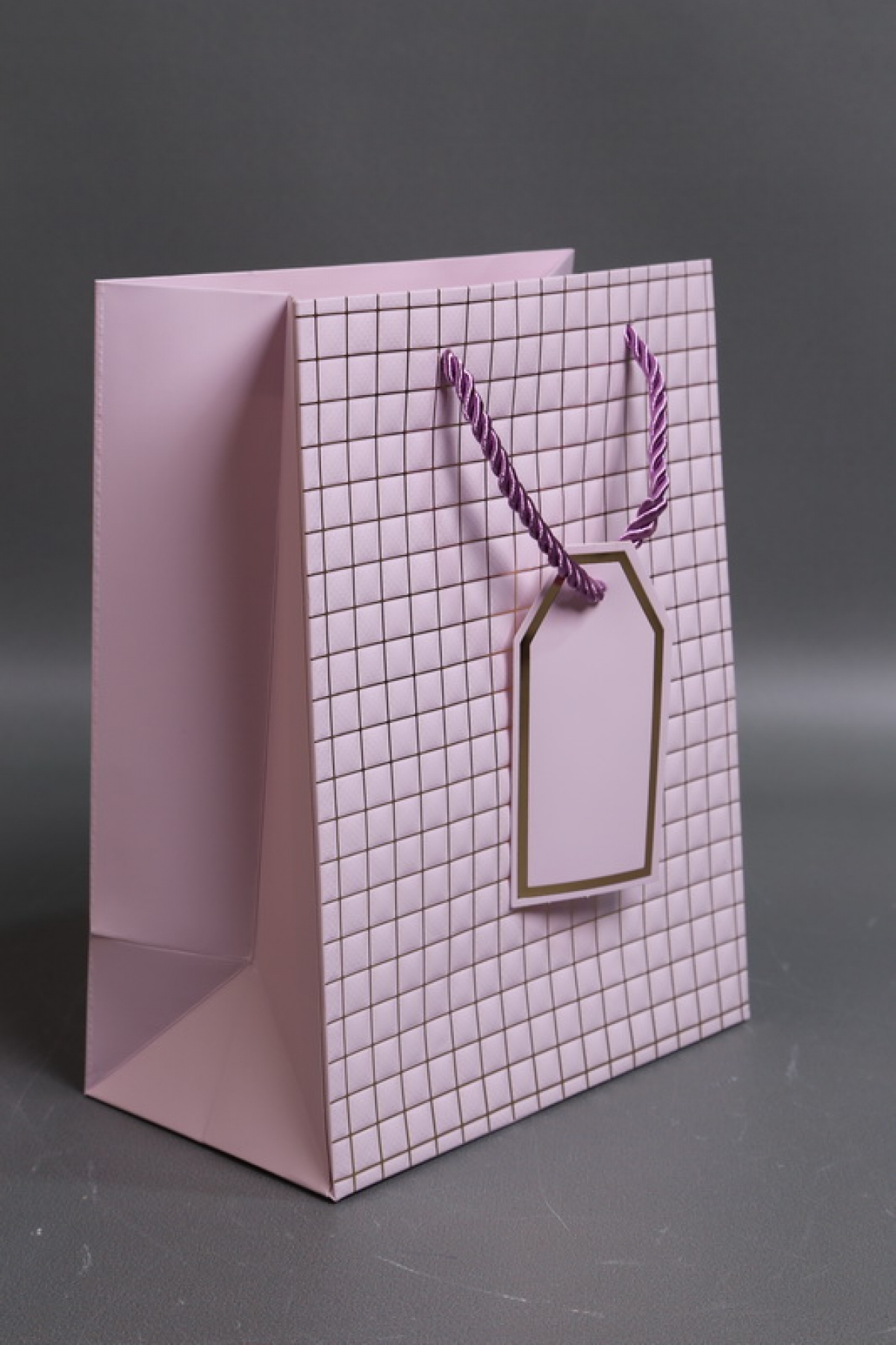 Сумка Люкс Тиснение клетка  18*23*10 сирень  L2933 Цена за 1шт