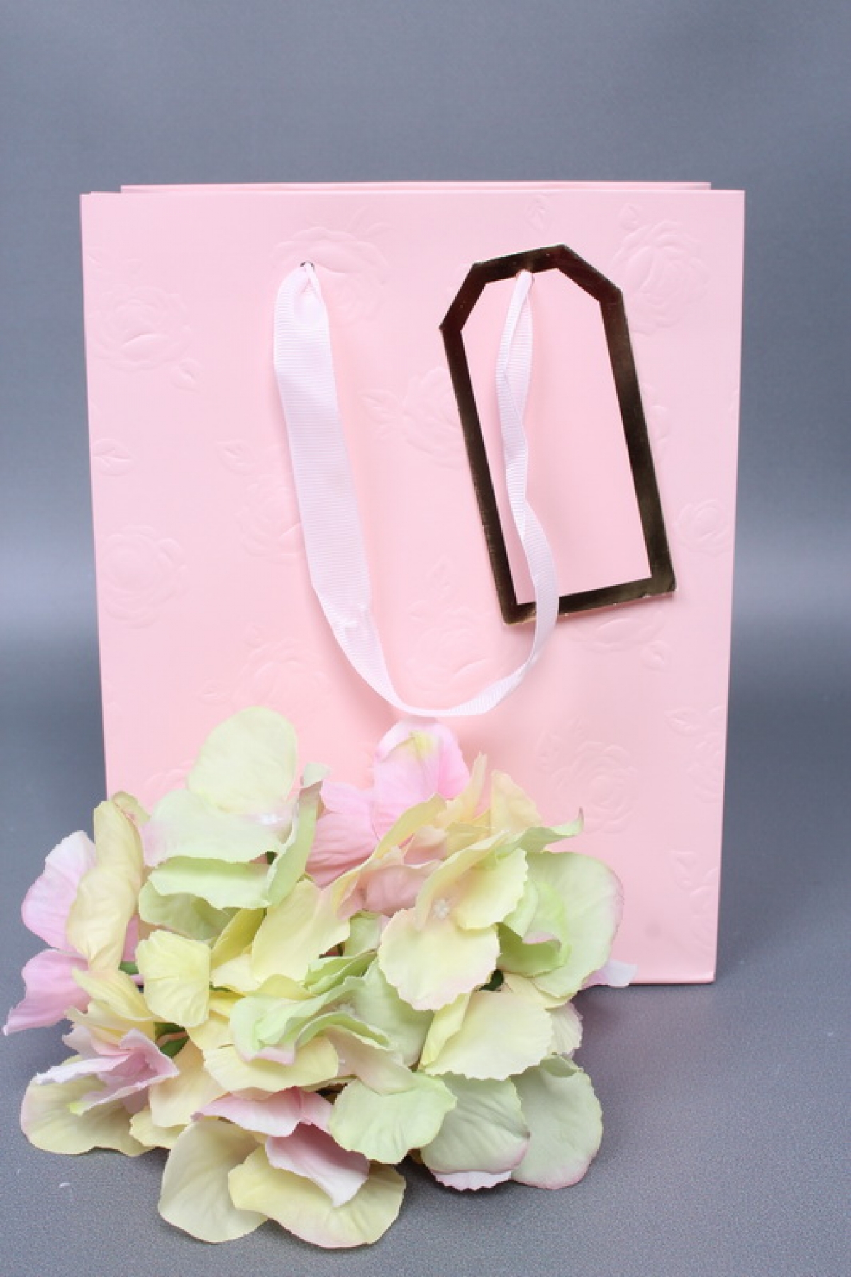 Сумка Люкс Тиснение Розы 18*23*10 персик Цена за 1шт  L460