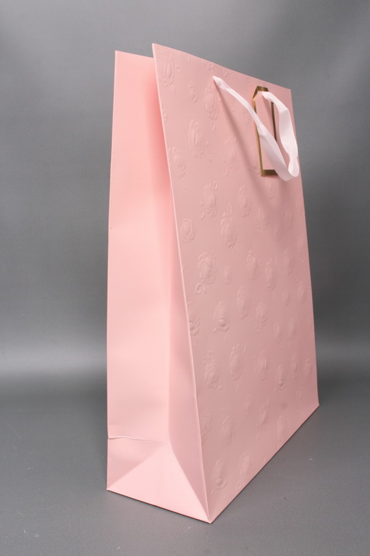 Сумка Люкс Тиснение Розы 31*42*12 персик  Цена за 1шт  L458