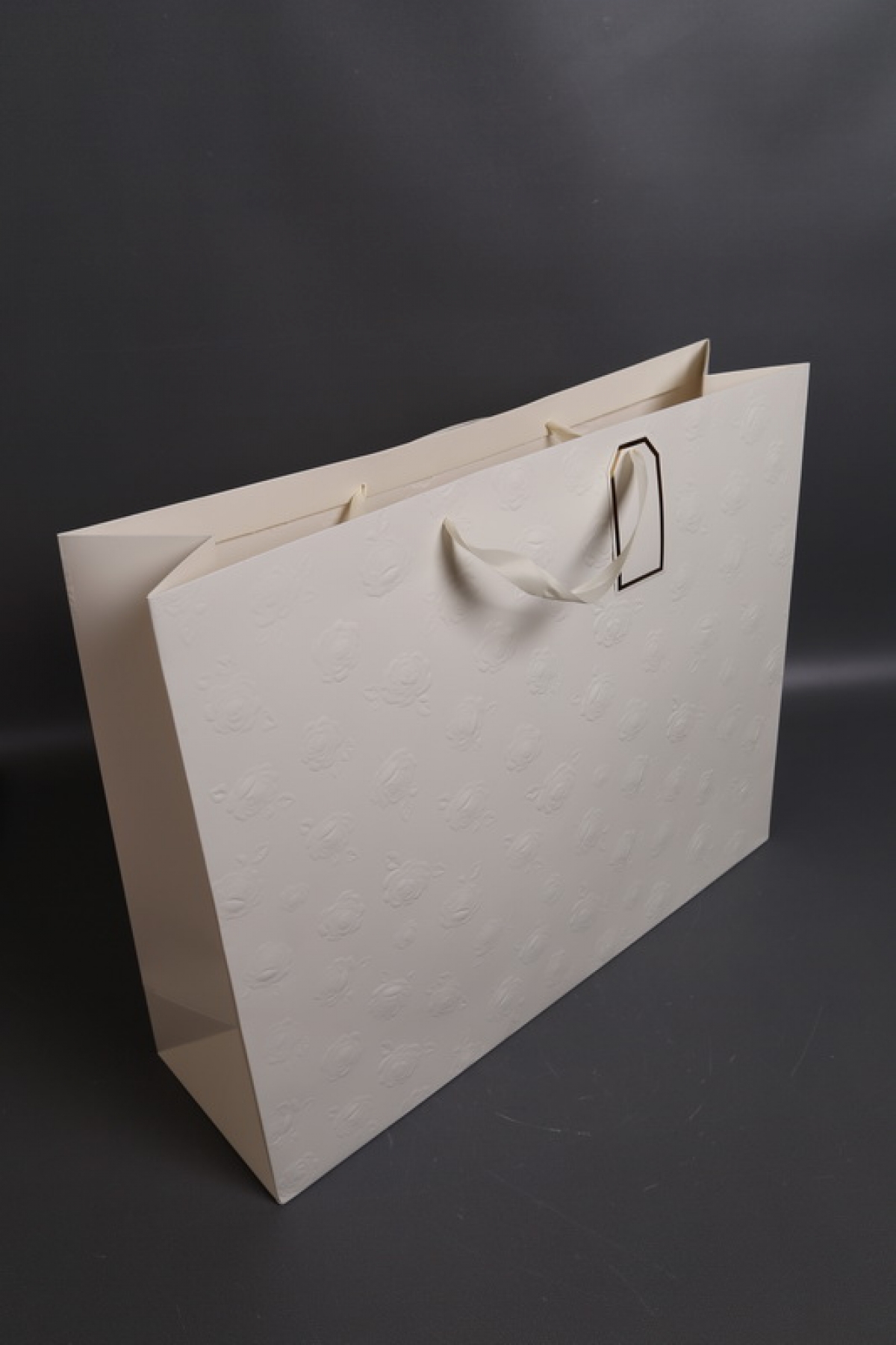 Сумка Люкс Тиснение Розы 50*40*15 шампань     L493