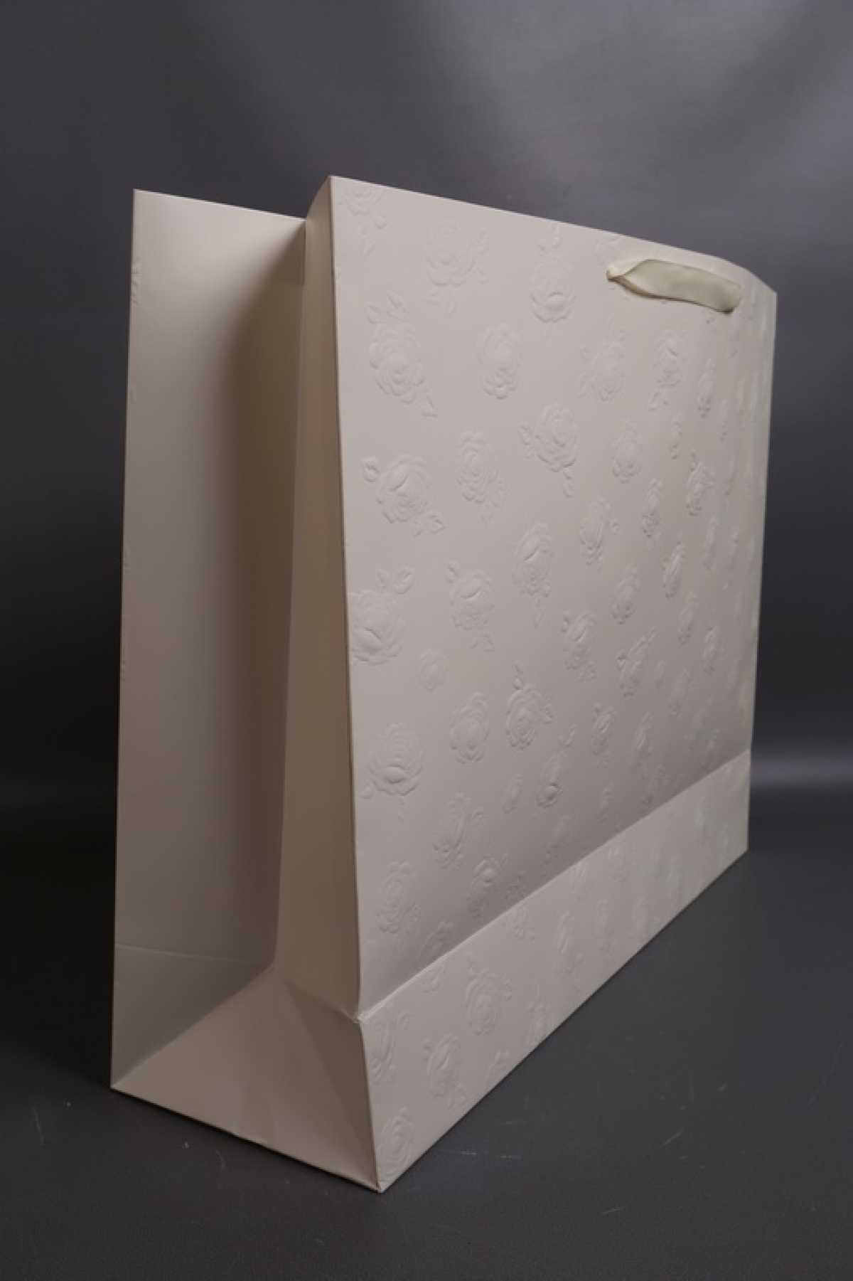 Сумка Люкс Тиснение Розы 50*40*15 шампань     L493